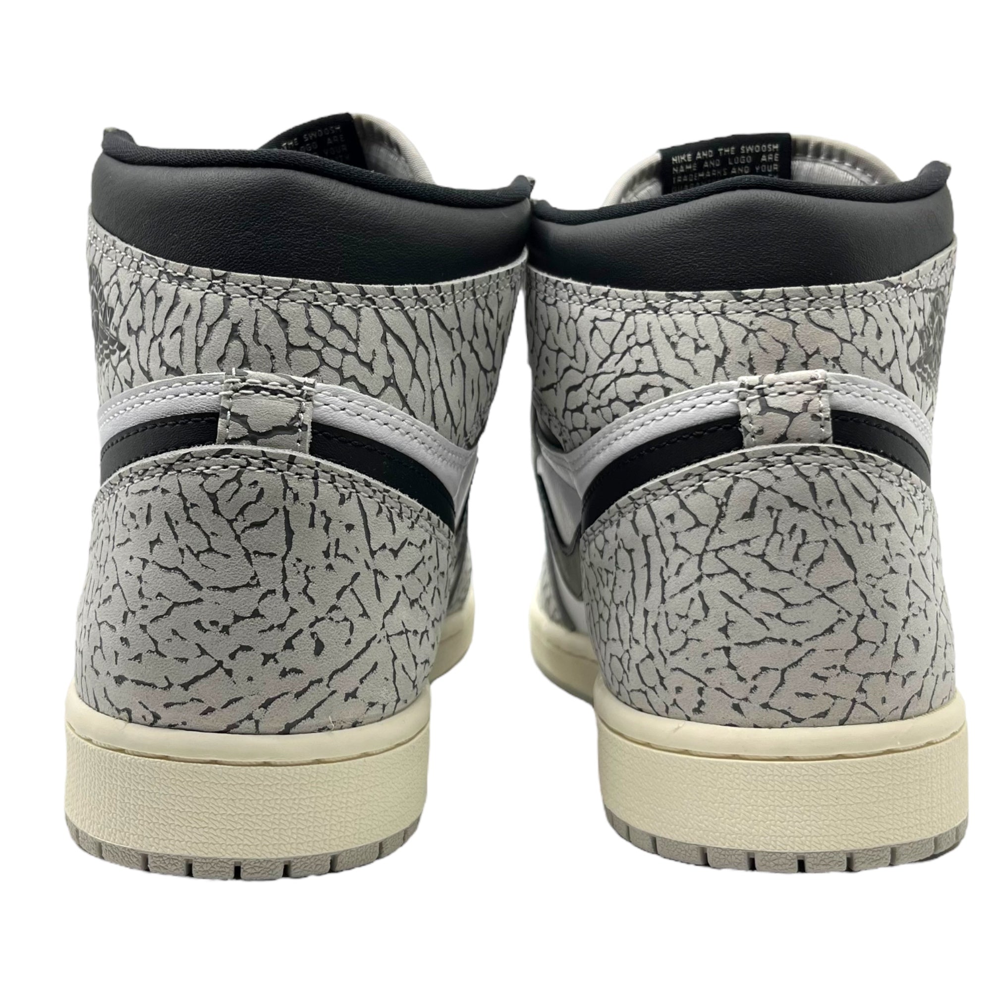 NIKE(ナイキ) Air Jordan 1 High OG "White Cement/Safari" エアジョーダン1 ハイ ホワイト セメント DZ5485-052 27cm ホワイト×グレー 箱付 ハイカット スニーカー