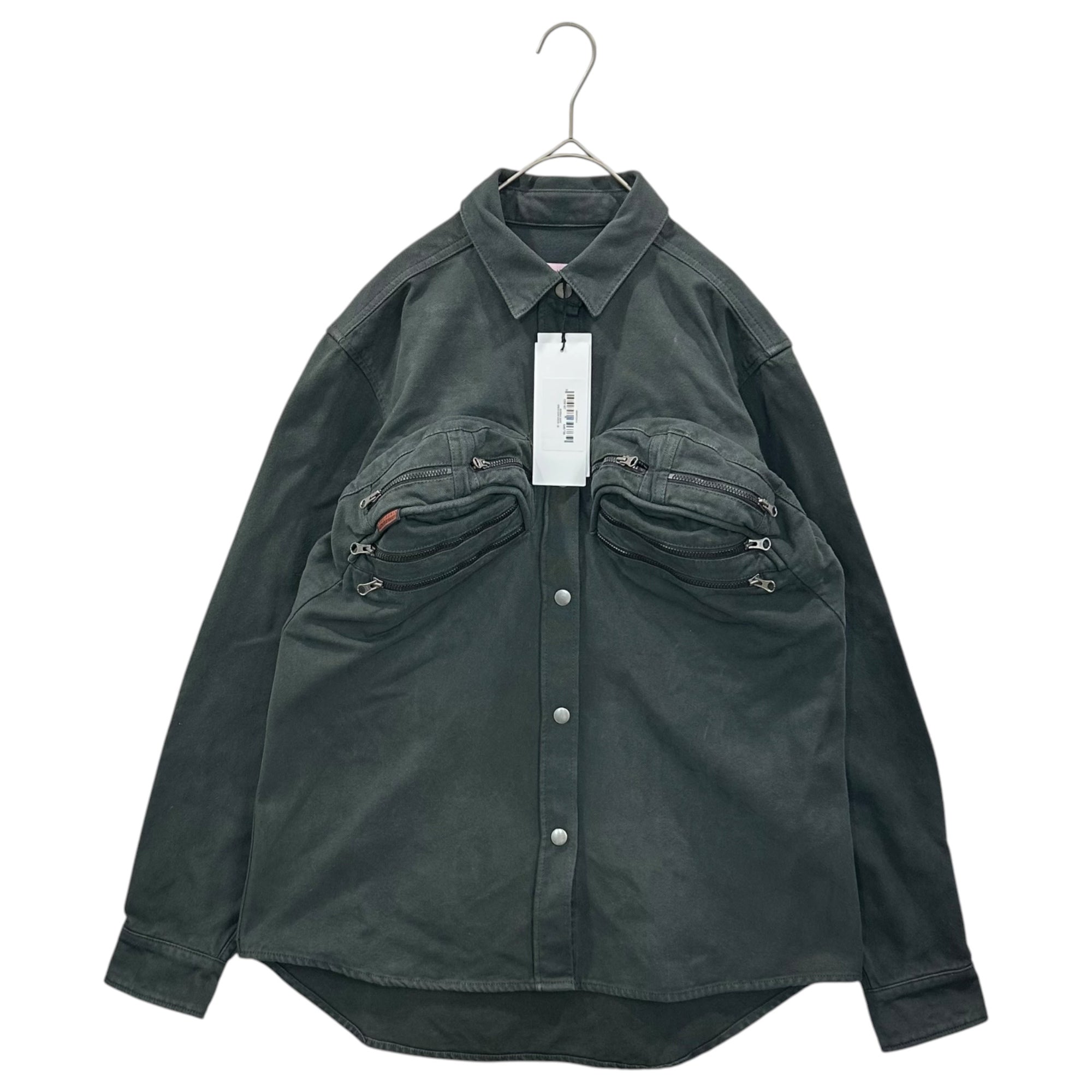 MARTIN ROSE(マーティンローズ) 24AW BUMBAG SHIRT ブンバグ シャツ 484WP22414 XS ダークグリーン
