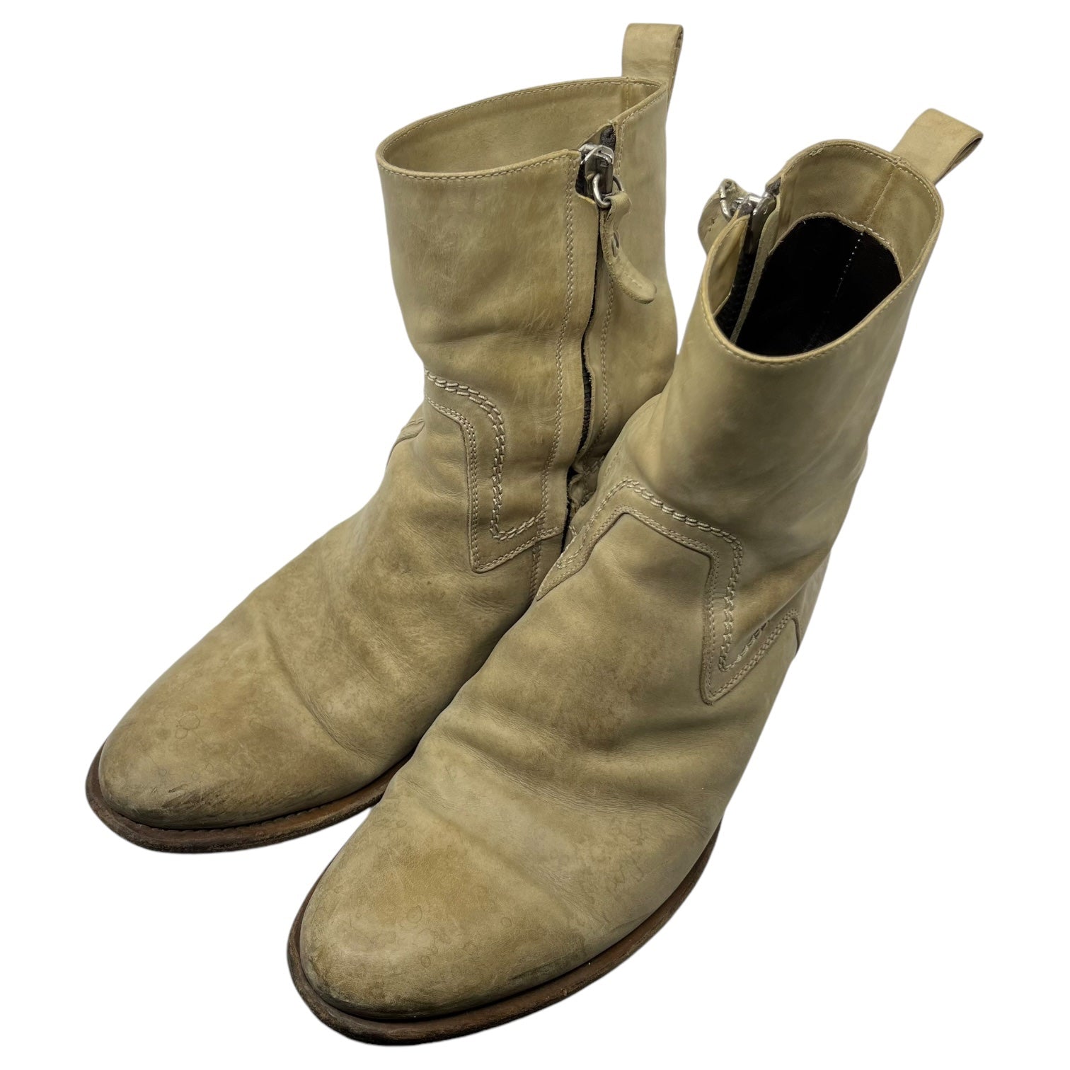 353 DIOR ヴィンテージ サイドゴアブーツ やめれ 42 Vibram 古着 