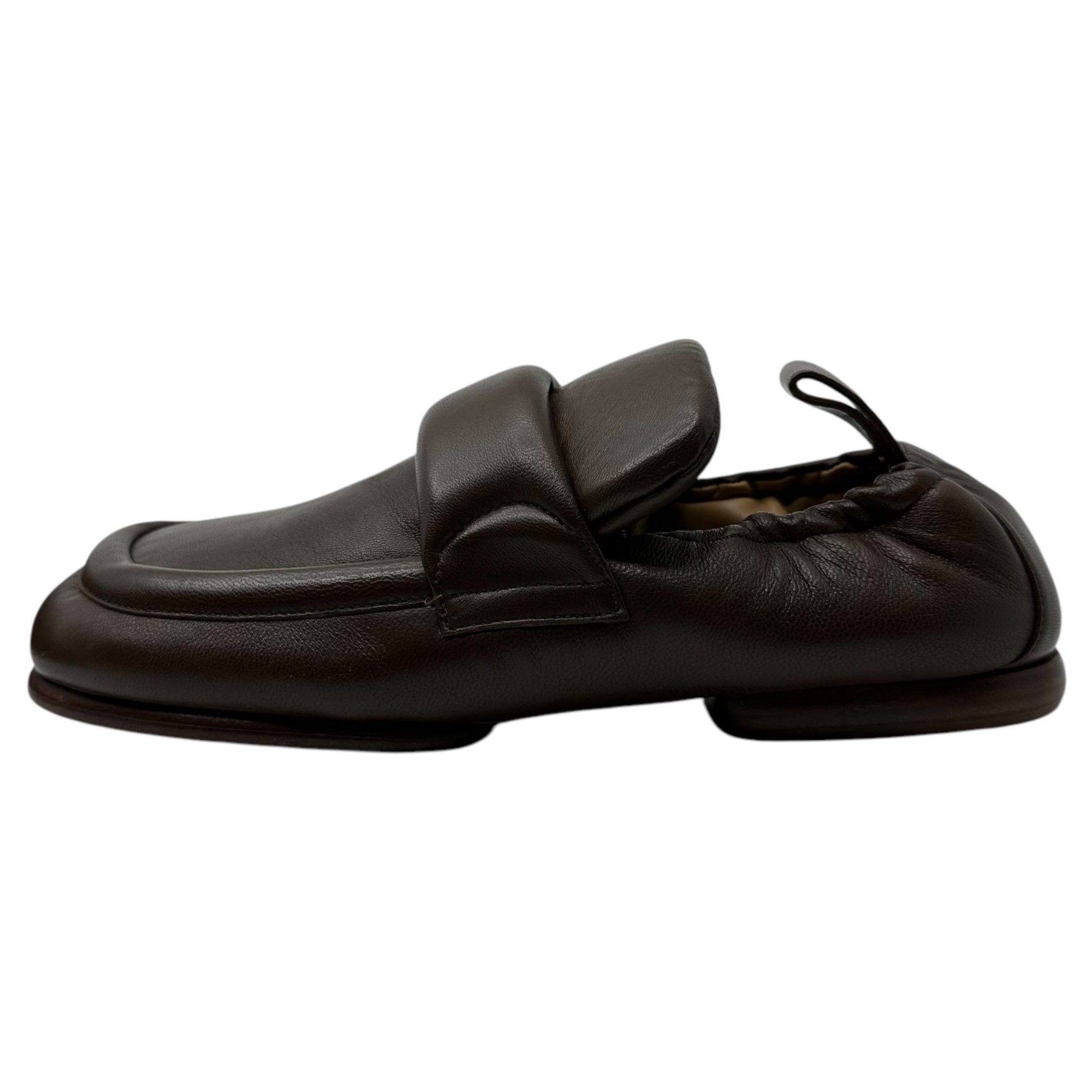 DRIES VAN NOTEN(ドリスヴァンノッテン) 22AW Patted leather loafers パテッド レザー クスエア トゥ ローファー DU083 39(24.5cm~25cm程度) ブラウン レザー シューズ