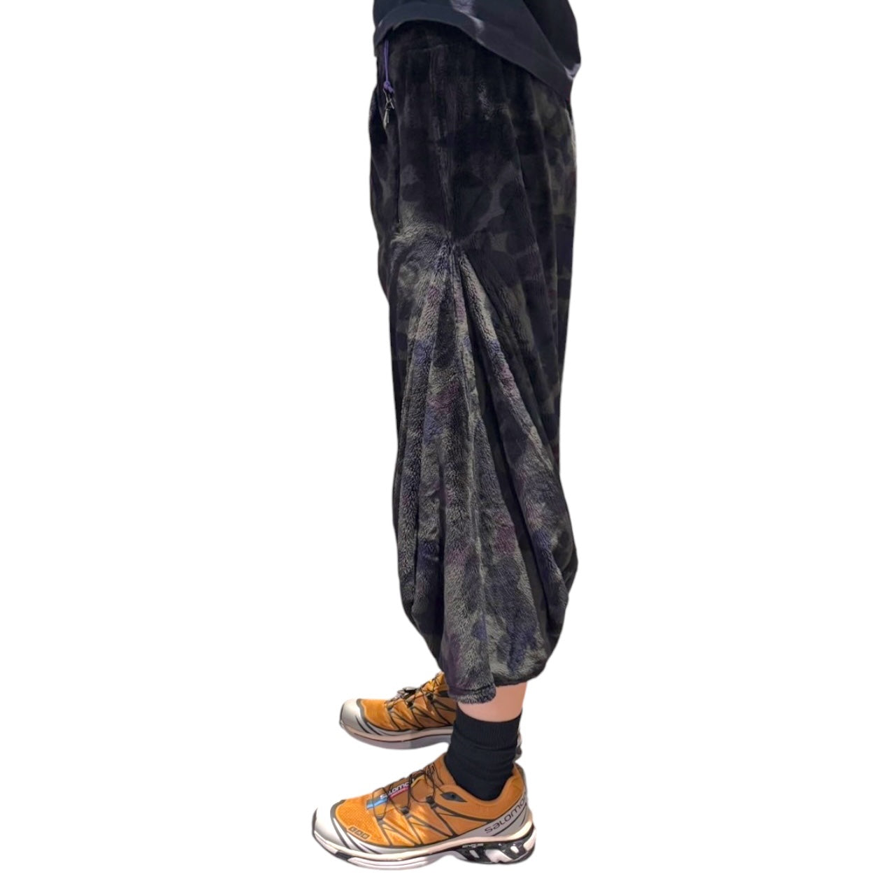Needles Sportswear(ニードルズスポーツウェア) 22AW Fleece sarouel pants CAMO フリース サルエル パンツ カモ LQ288 2 ダークグリーン スカート ユニセックス