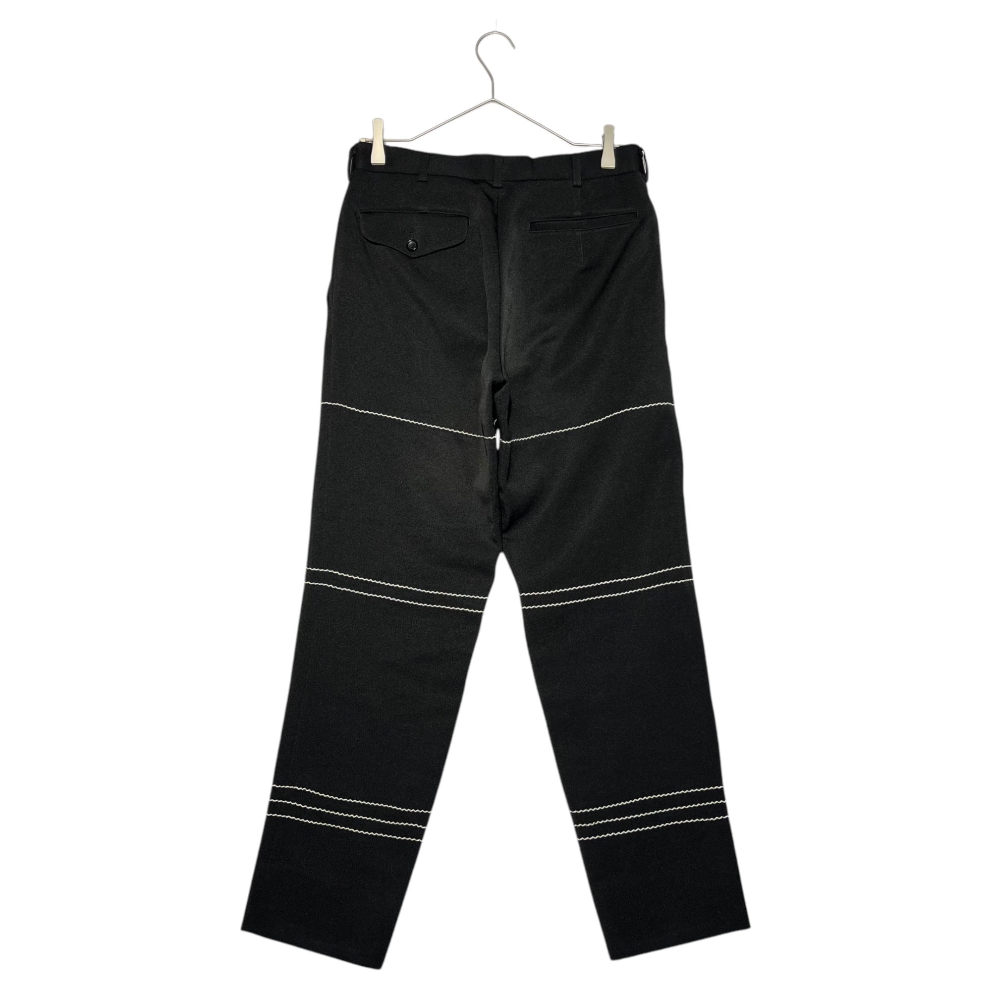 COMME des GARCONS HOMME PLUS(コムデギャルソンオムプリュス) 99AW Souvenir Kitsch stitch pants スーベニールキッチュ期 ステッチ パンツ アーカイヴ PP-04003S S ブラック 通称エルメス期 稀少品