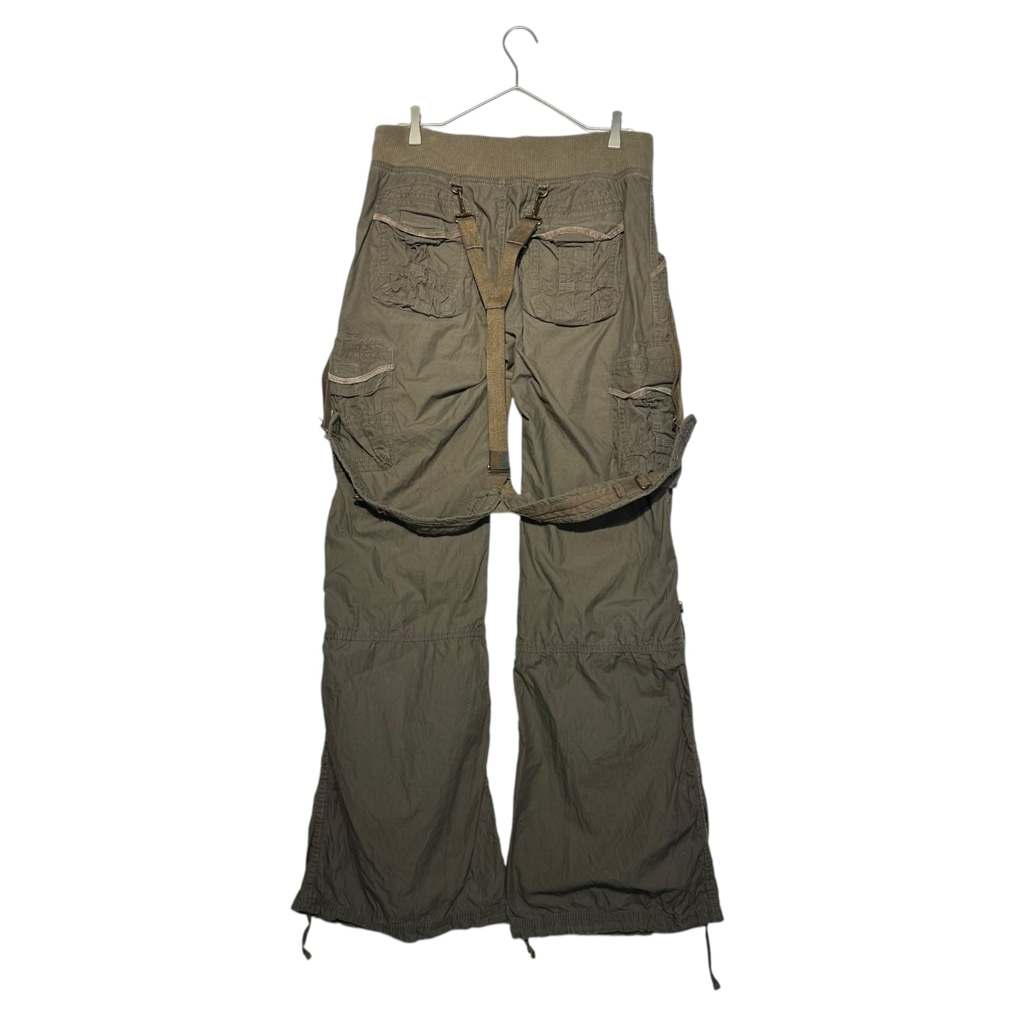 goa(ゴア) 00's archive parachute pants アーカイブ パラシュート パンツ 35145004 FREE カーキ ボンテージ カーゴ Y2K 平成