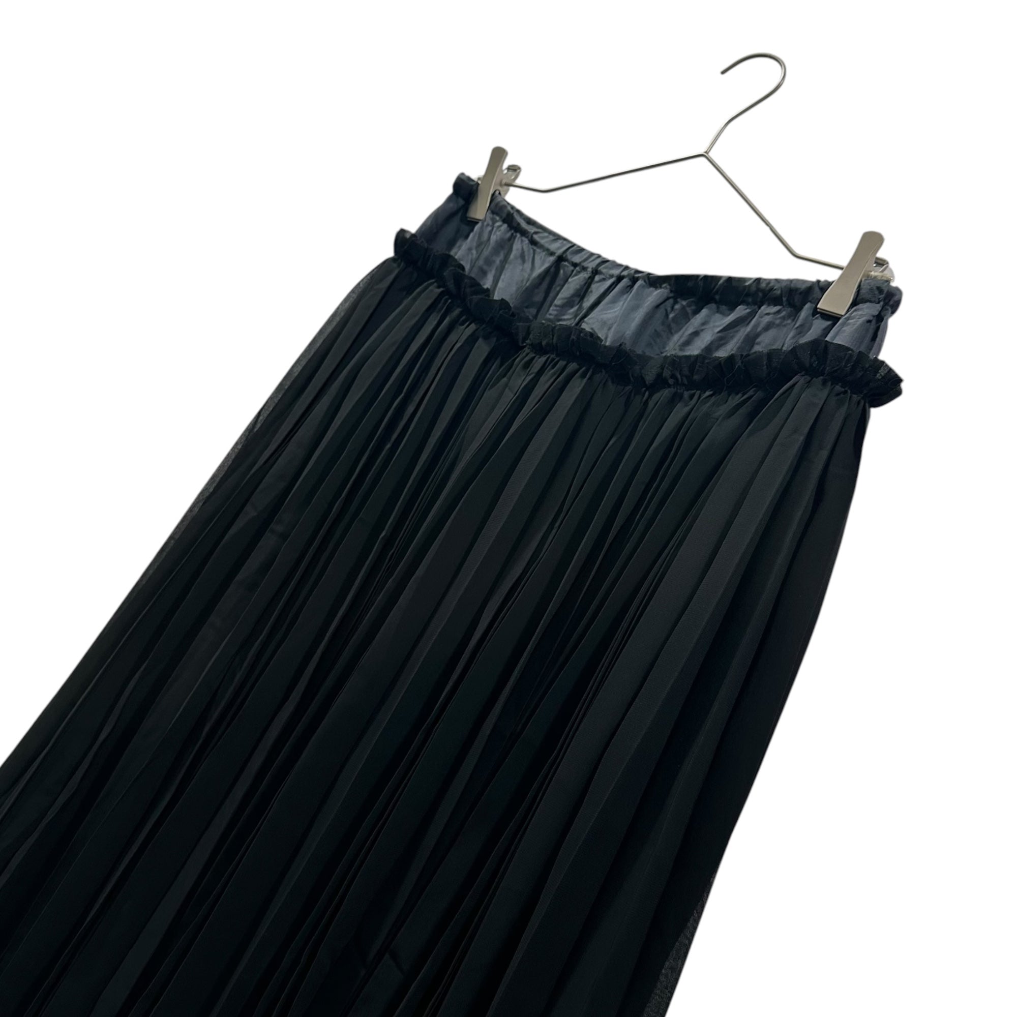 COMME des GARCONS(コムデギャルソン) 2002SS Layered Pleated Skirt レイヤード プリーツ スカート GE-S050 FREE ブラック AD2001 00s アーカイブ
