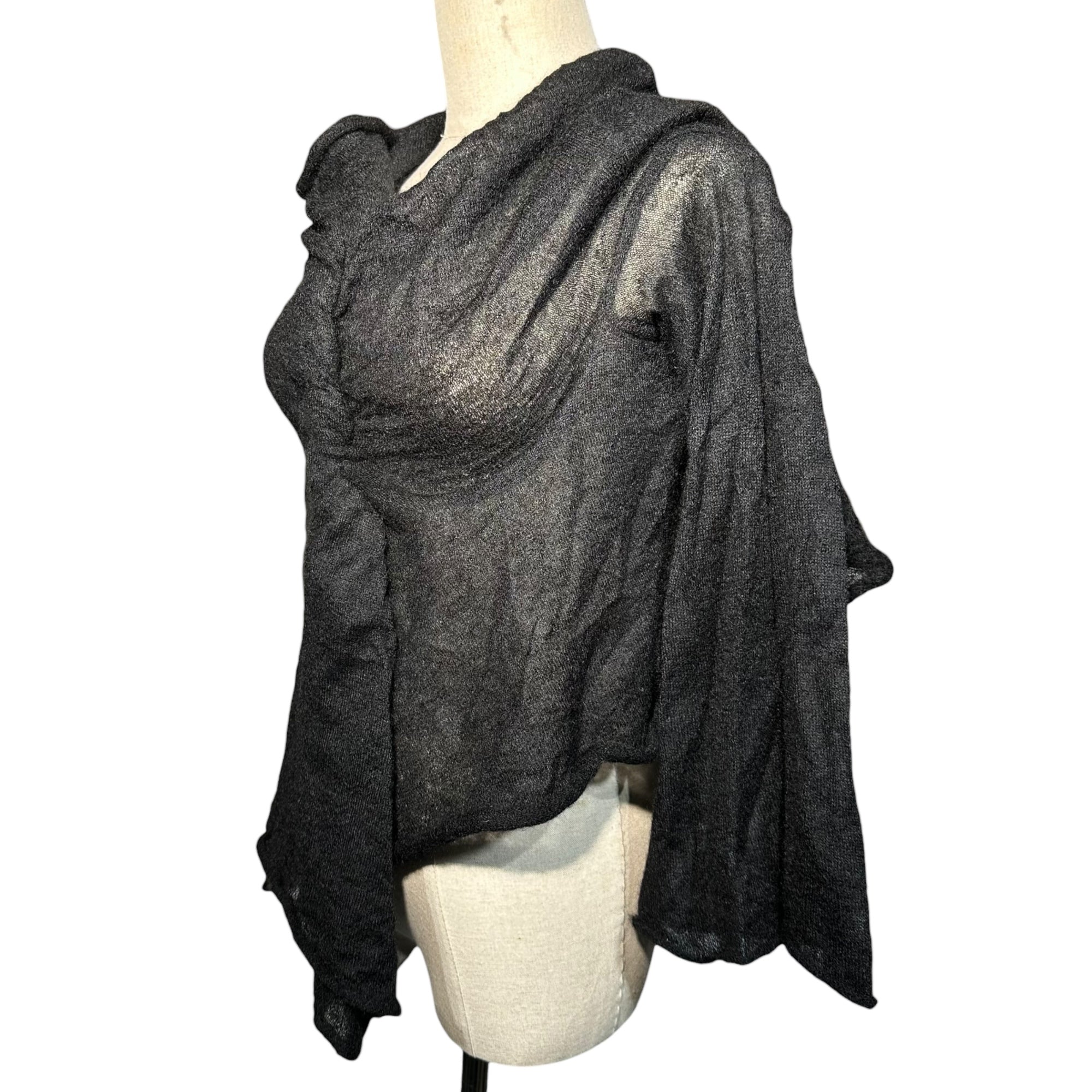 tricot COMME des GARCONS(トリココムデギャルソン) Deformed mohair knit pullover 変形 モヘヤ ニット プルオーバー FREE ブラック