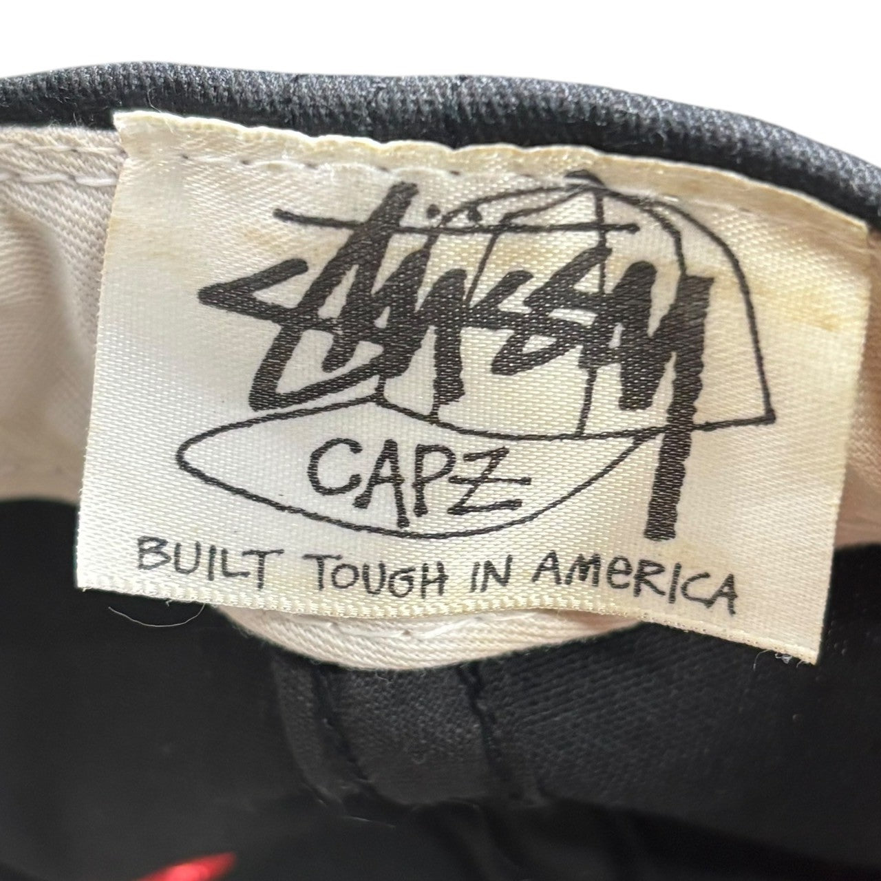 STUSSY(ステューシー) 80's Crown S Logo Embroidery Snapback Cap クラウン S ロゴ 刺繍 スナップバック キャップ ブラック 80年代 ヴィンテージ USA製