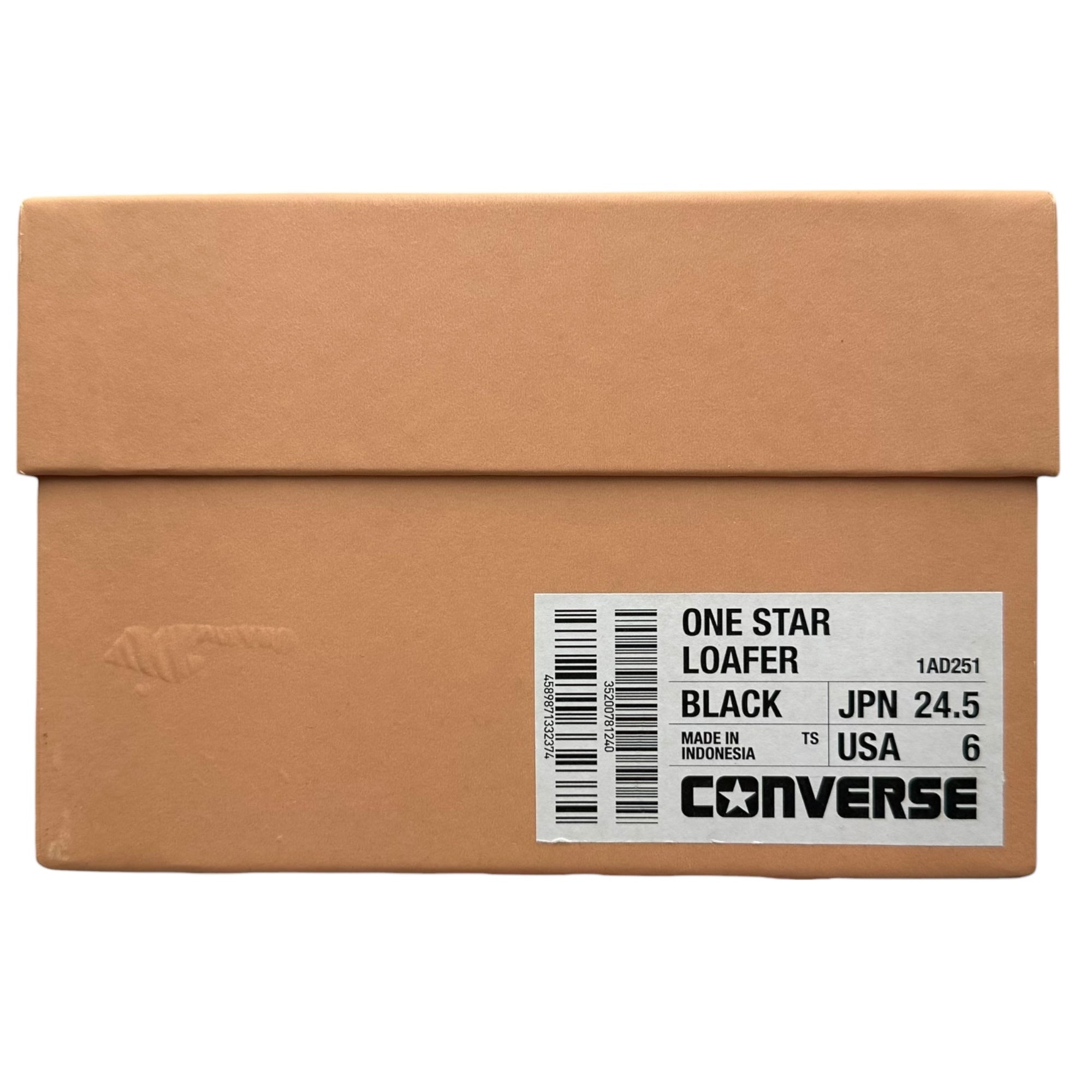 CONVERSE ADDICT(コンバースアディクト) ONE STAR LOAFER ワンスター ローファー 1AD251 24.5cm ブラック スニーカー