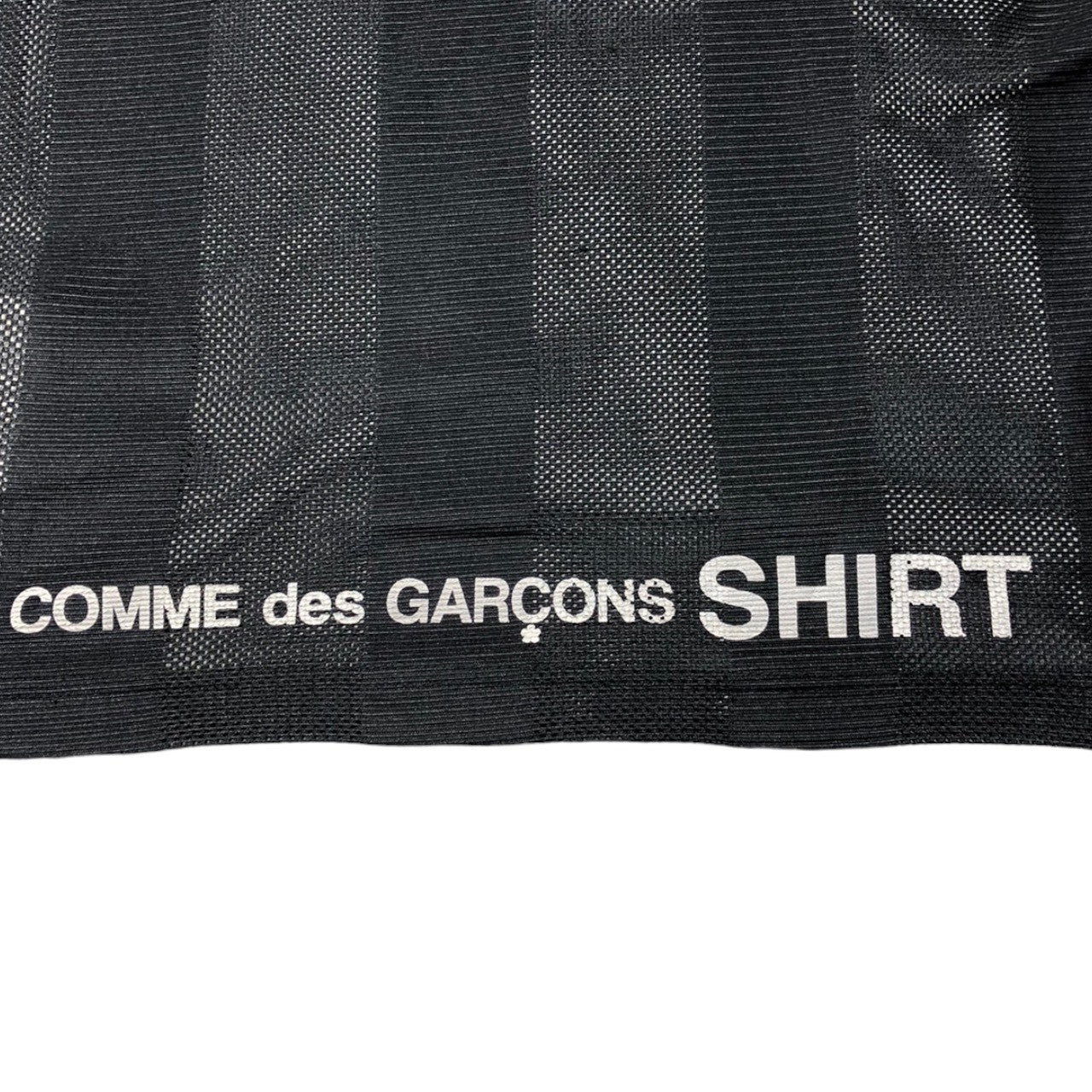 COMME des GARCONS SHIRT(コムデギャルソンシャツ) reversible mesh college T-shirt リバーシブル メッシュ カレッジ ロゴ Tシャツ W12802 M グレー×ブラック×イエロー