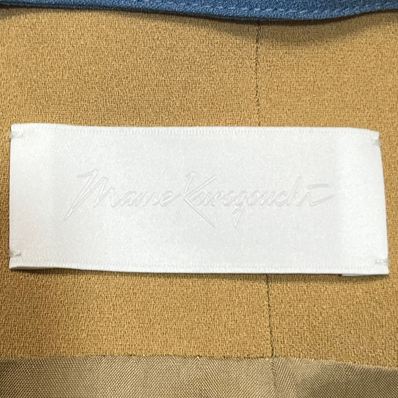 mame kurogouchi(マメクロゴウチ) 18SS LacePeplum Skirt フラワー シルク レース ロング タイト スカート MM18SS-SK001 1(S程度) ブラウン