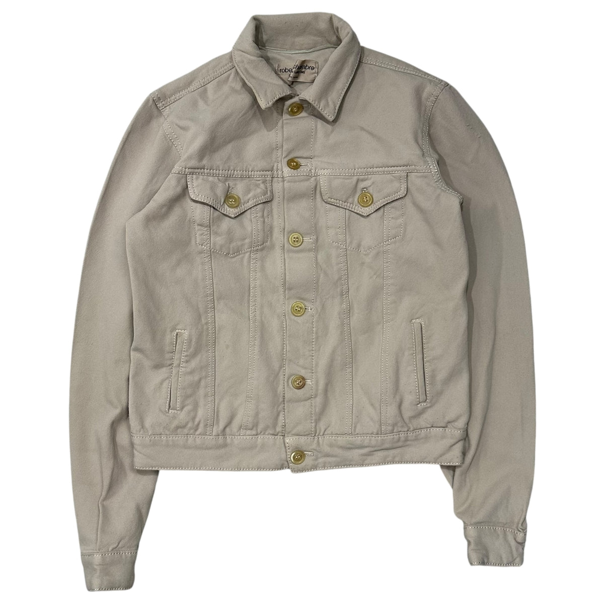 robe de chambre COMME des GARCONS(ローブドシャンブルコムデギャルソン) 2000SS Polyester-Felted Tracker Jacket ポリ縮絨 トラッカー ジャケット RJ-100450 FREE ベージュ AD1999