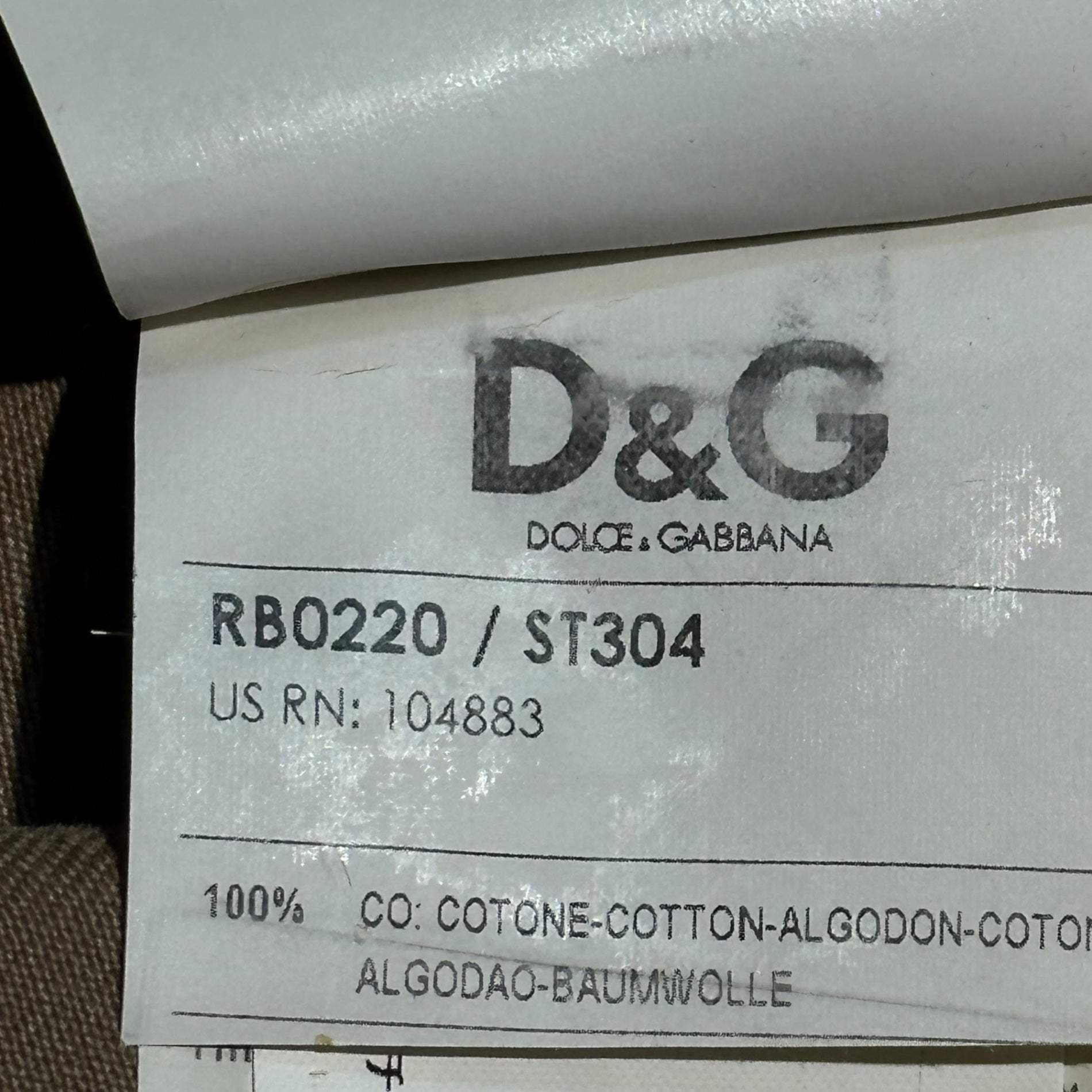 D&G(ディー&ジードルガバドルチェ&ガッバーナ) Studded raw edge vest スタッズ装飾 切りっぱなし ベスト RB0220/ST3043 46(S) ブラウン