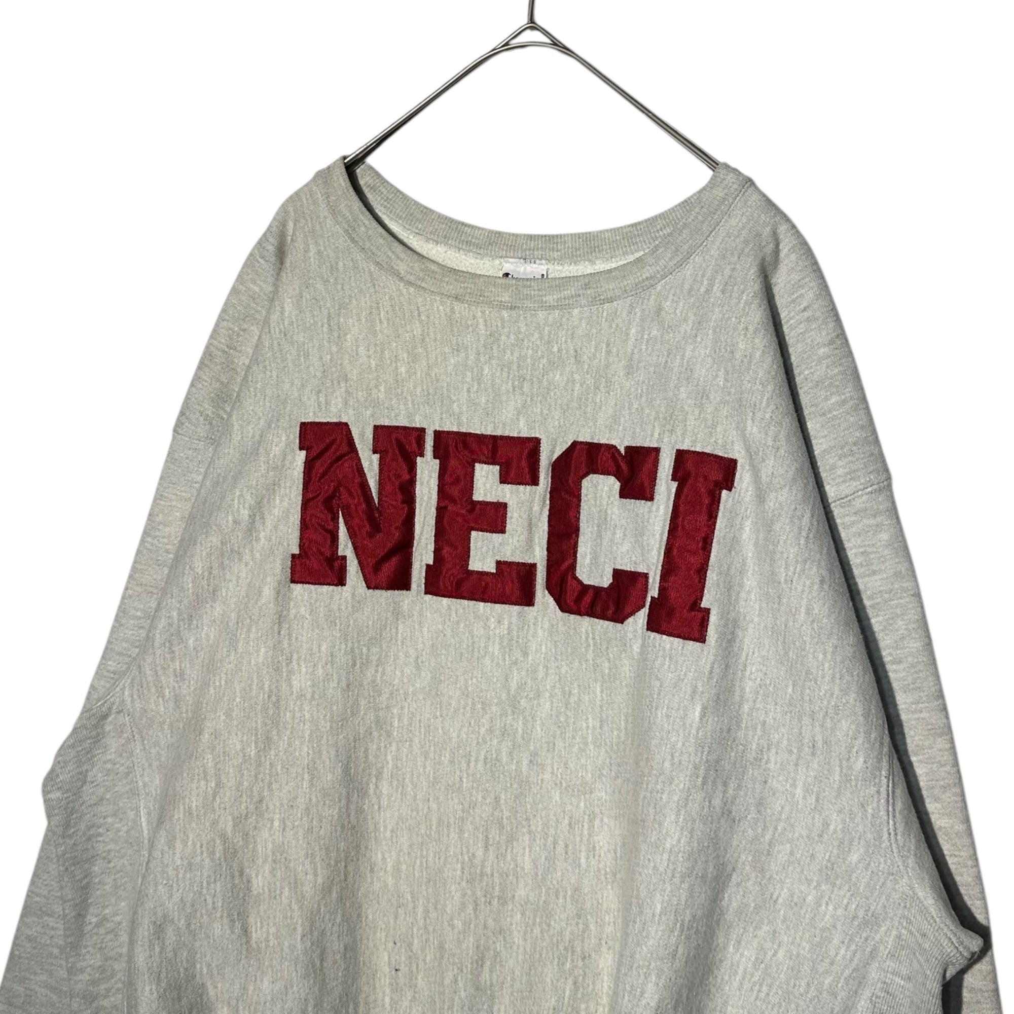 Champion(チャンピオン) 00's ”NECI” reverse weave crew neck sweatshirt リバースイーブ クルーネック スウェット L グレー 古着 ヴィンテージ