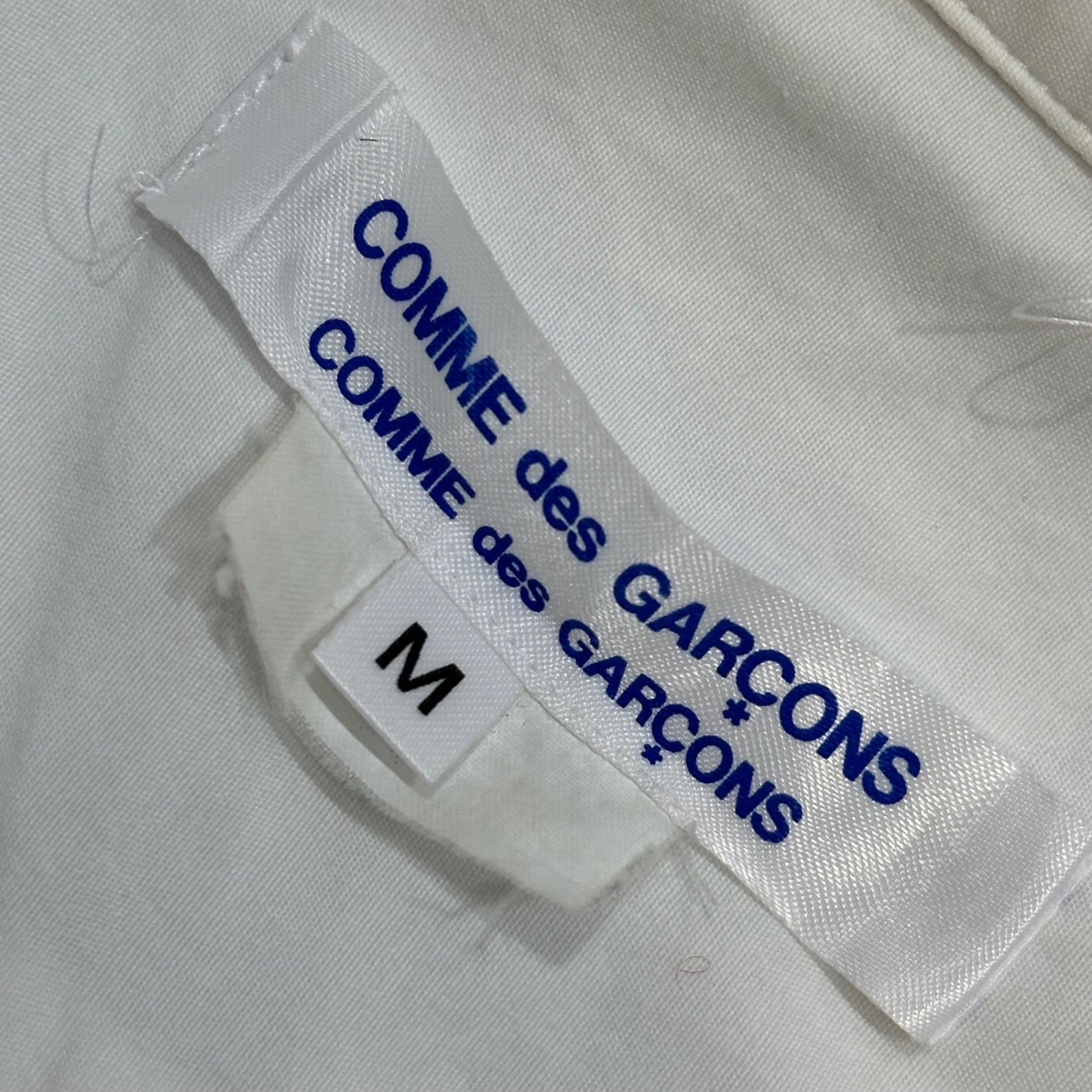 COMME des GARCONS COMME des GARCONS(コムデギャルソンコムデギャルソン) 07SS Cotton S/S Shirt コットン 半袖 シャツ RU-B003 M ホワイト AD2006