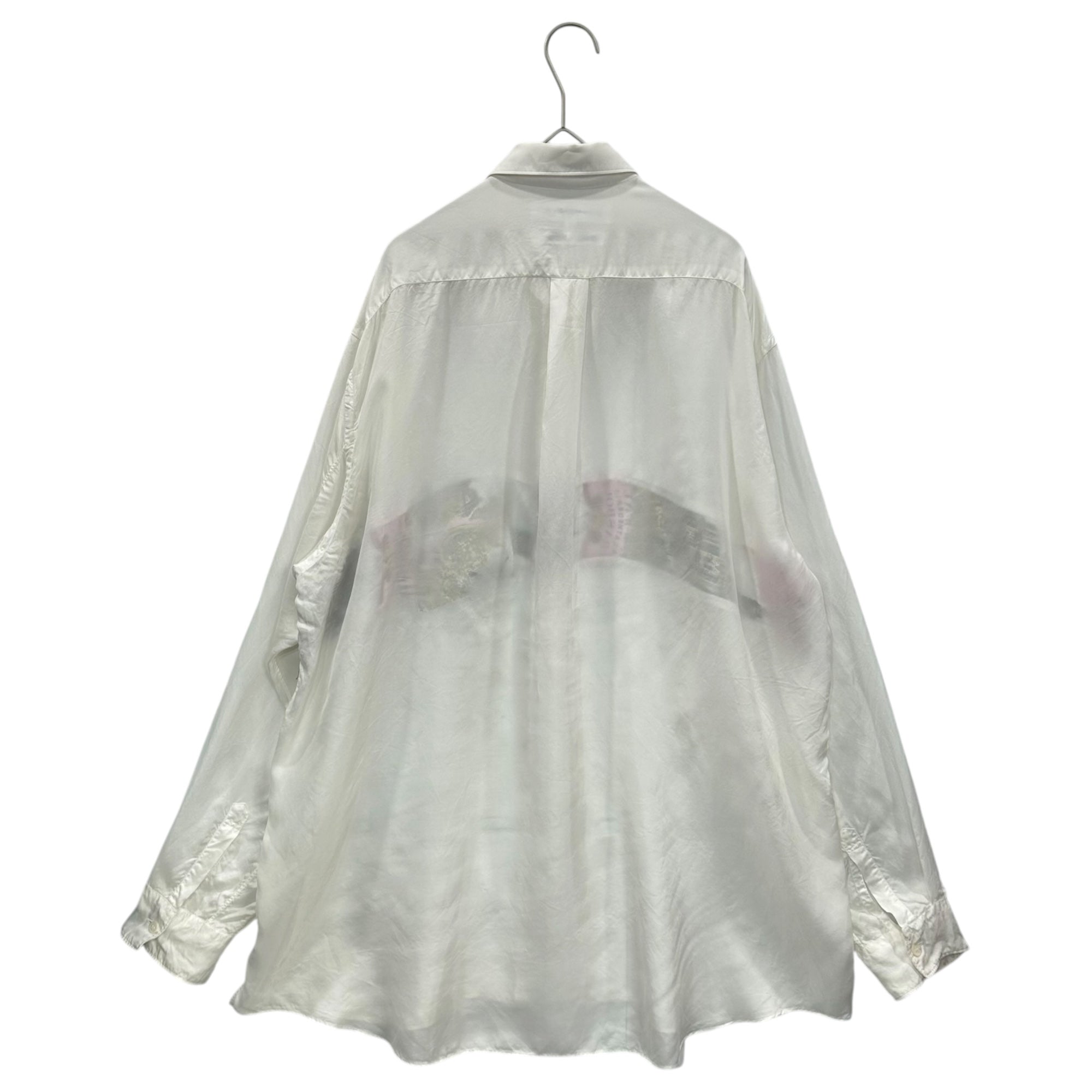 COMME des GARCONS SHIRT(コムデギャルソンシャツ) 90’s ”European Scarf-Paneled” Rayon L/S Shirt スカーフ柄 レーヨン 長袖 シャツ L ホワイト 90年代 アーカイブ