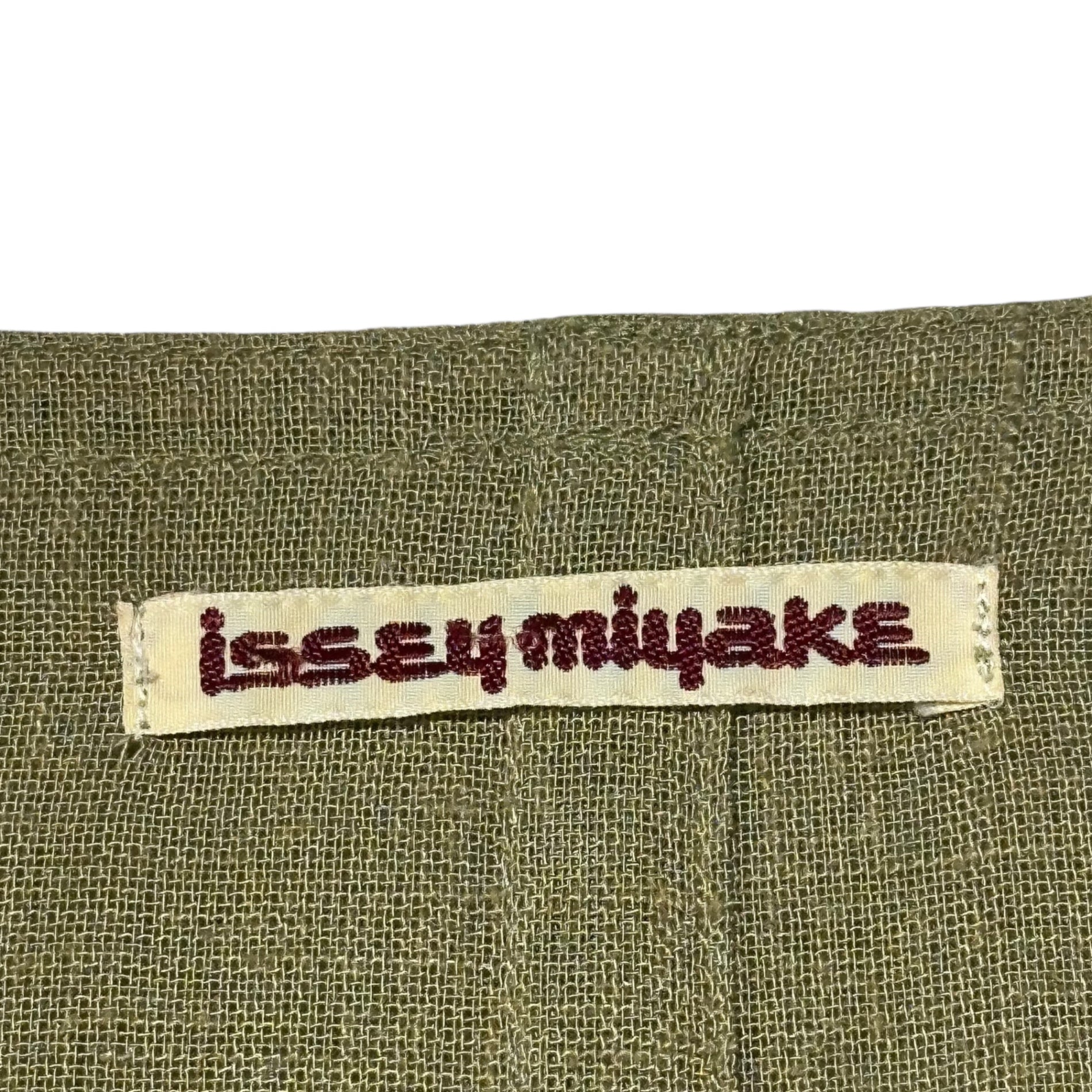 ISSEY MIYAKE(イッセイミヤケ) 70's Vintage Layered-Style Crewneck Dress 70年代 ヴィンテージ レイヤード調 クルーネック ワンピース ポケット FREE ベージュ 品質表示タグ切り取り 初期 筆タグ