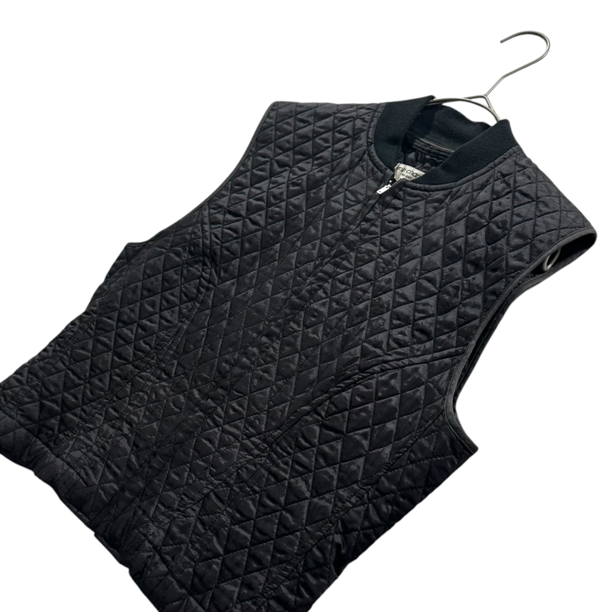 robe de chambre COMME des GARCONS(ローブドシャンブルコムデギャルソン) 89AW Quilted Down Vest キルティング ダウン ベスト RV-110010 表記無(S程度) ブラック AD1989 80's 80年代 アーカイブ