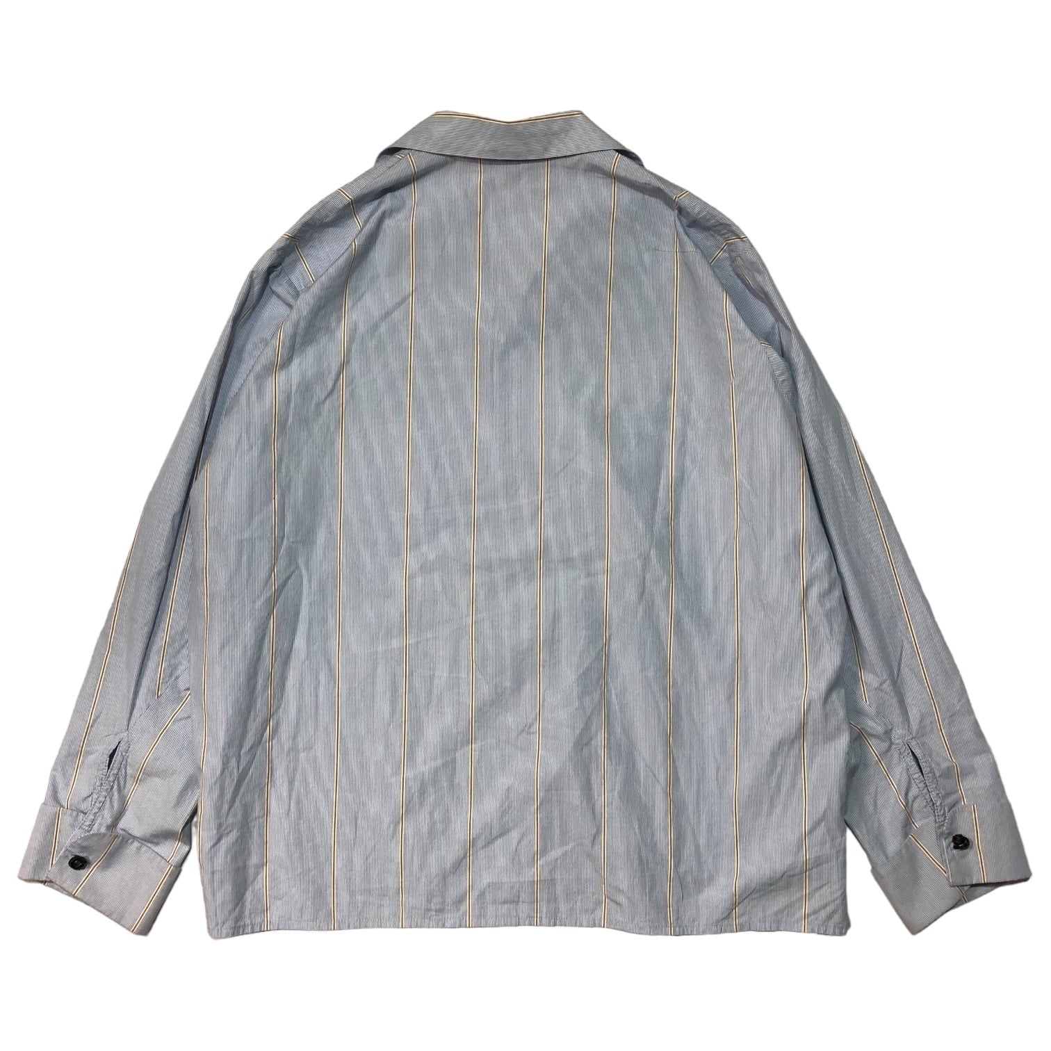 SUNSEA(サンシー) 19AW BLUE BEGE GIGOLO SHIRT ブルー ベージュ ジゴロシャツ 19A13 SIZE 2(M) ブルー×ベージュ