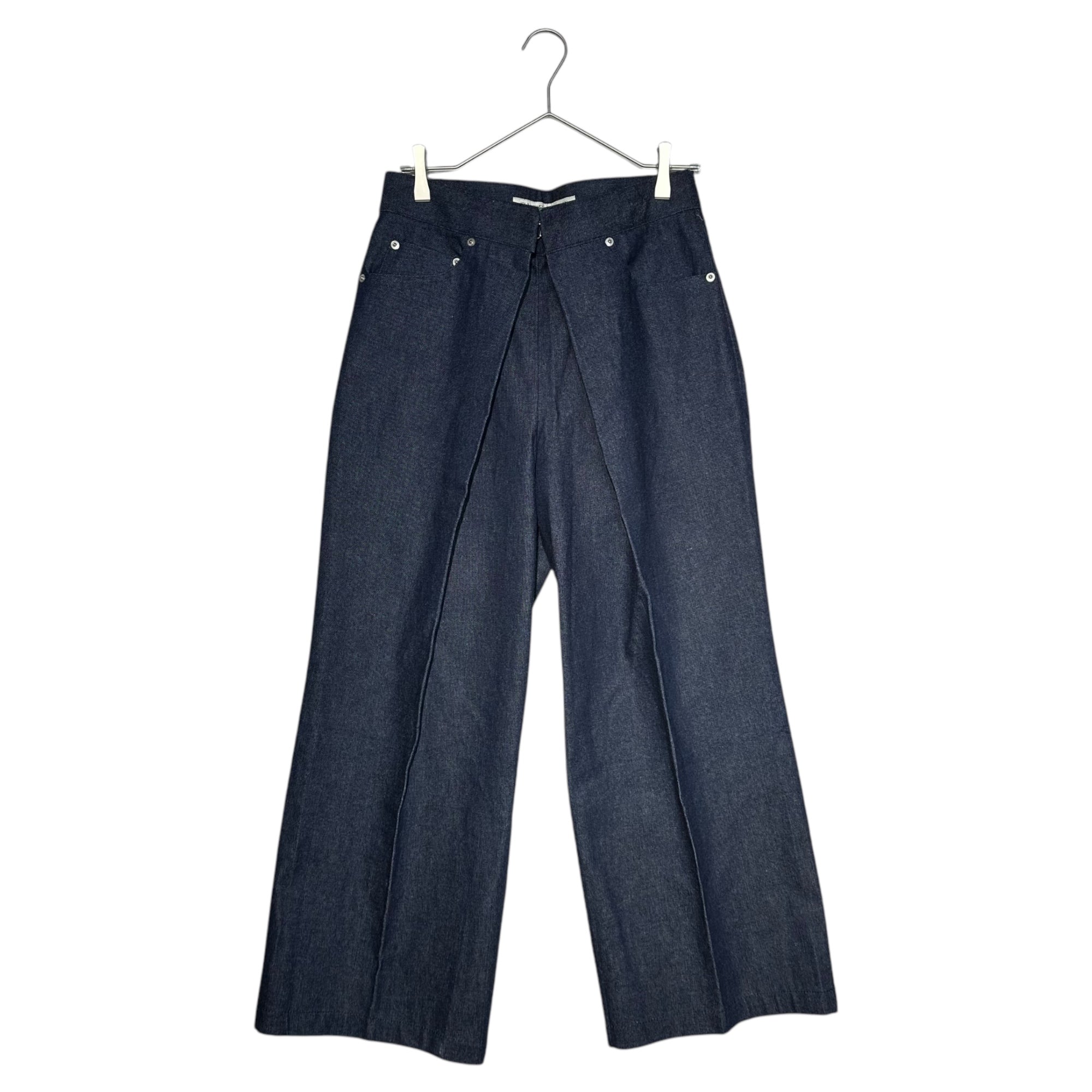 JOHN LAWRENCE SULLIVAN(ジョンローレンスサリバン) Washed denim wide pants ワイド デニム パンツ 2A010 17-59 34 インディゴ バギー