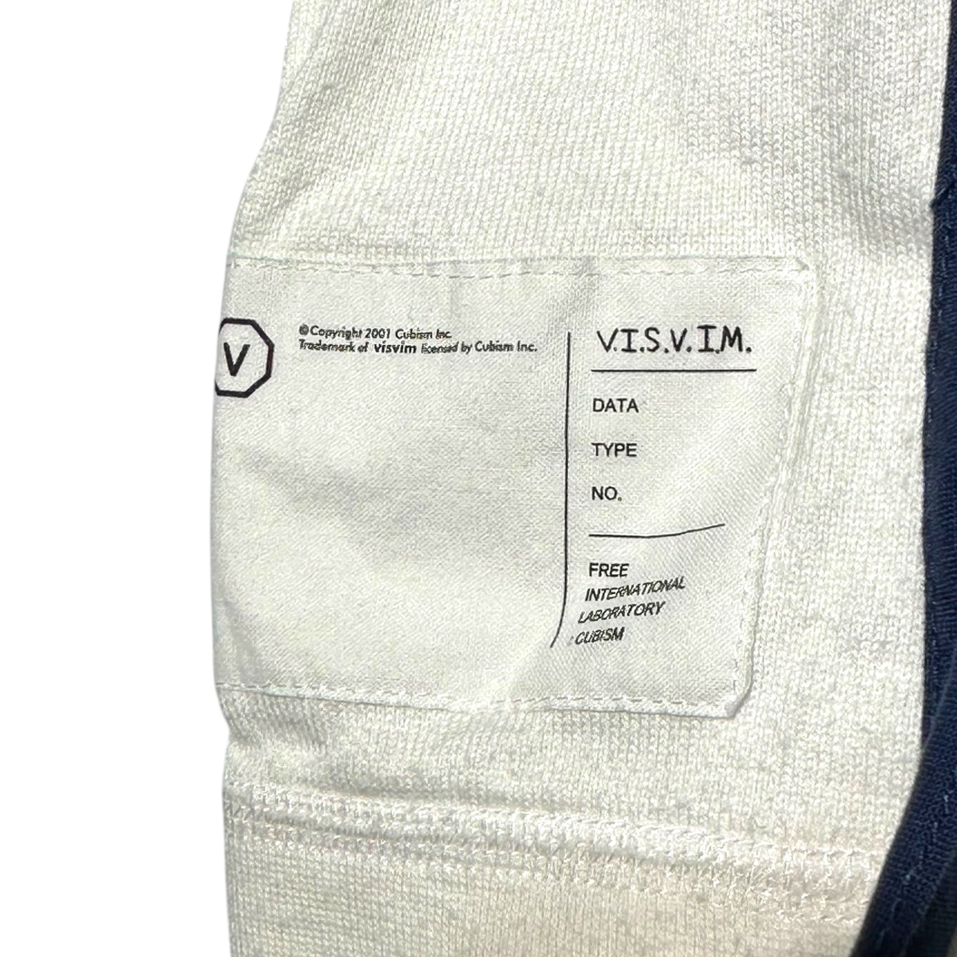 VISVIM(ビズビム/ヴィズヴィム) Archive Cotton Tape Pullover Parka アーカイブ コットン テープ プルオーバーパーカー M ホワイト×ネイビー