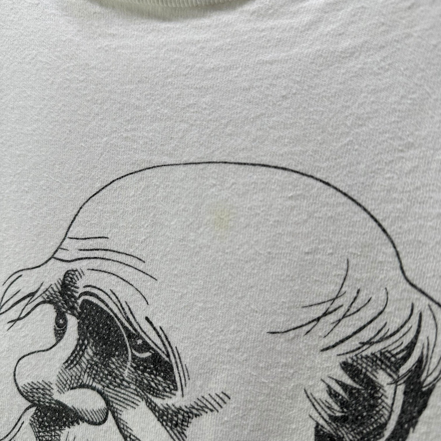 Largely Literary Series(ラージリー リテラリー シリーズ) 90's Charles Darwin Print T-Shirt 90年代 チャールズ ダーウィン プリント Tシャツ XL ホワイト×ブラック SOFFE SHIRTボディ ヴィンテージ 稀少品