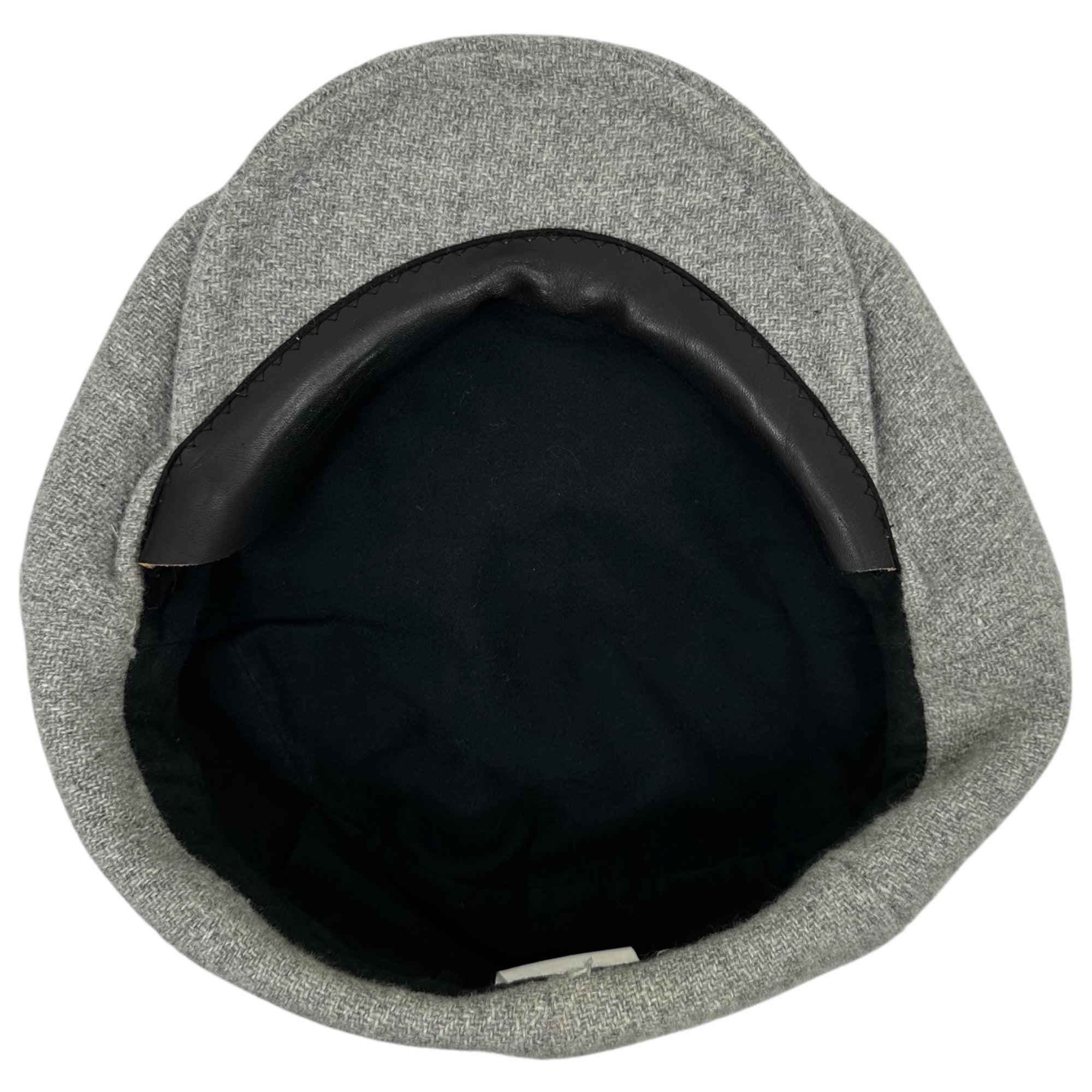 TENDERLOIN×PORTER(テンダーロイン×ポーター) Wool cassock ウール キャスケット ダブルネーム グレー 著名人着用 YOSHIDA 帽子 内側 レザー コラボ