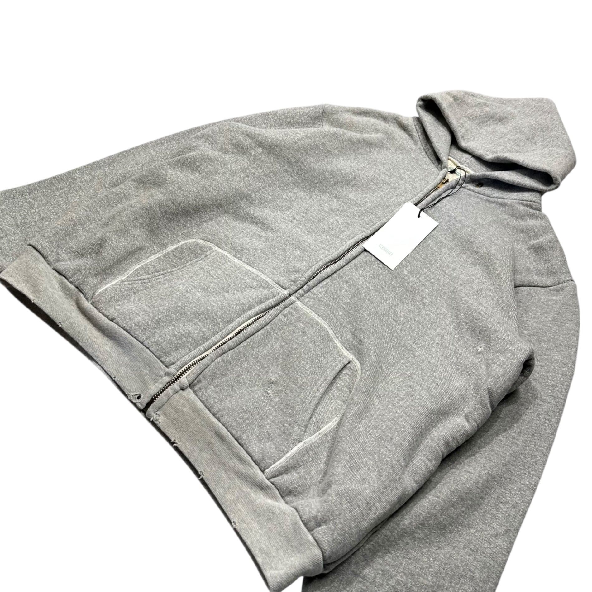 A.PRESSE(アプレッセ) 25SS Vintage Zip Sweat Hoodie ヴィンテージ ジップ パーカー 25SAP-05-09K 2 グレー