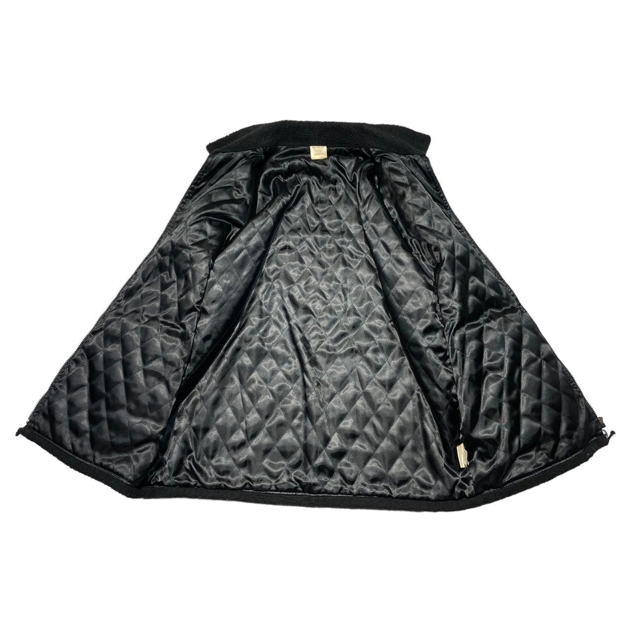 adidas(アディダス) 80's ~ 90's logo fleece boa blouson ロゴ フリース ボア ブルゾン AA-6114 M-L ブラック デサント製 80年代 ~ 90年代 ジャケット キルティング スイングトップ