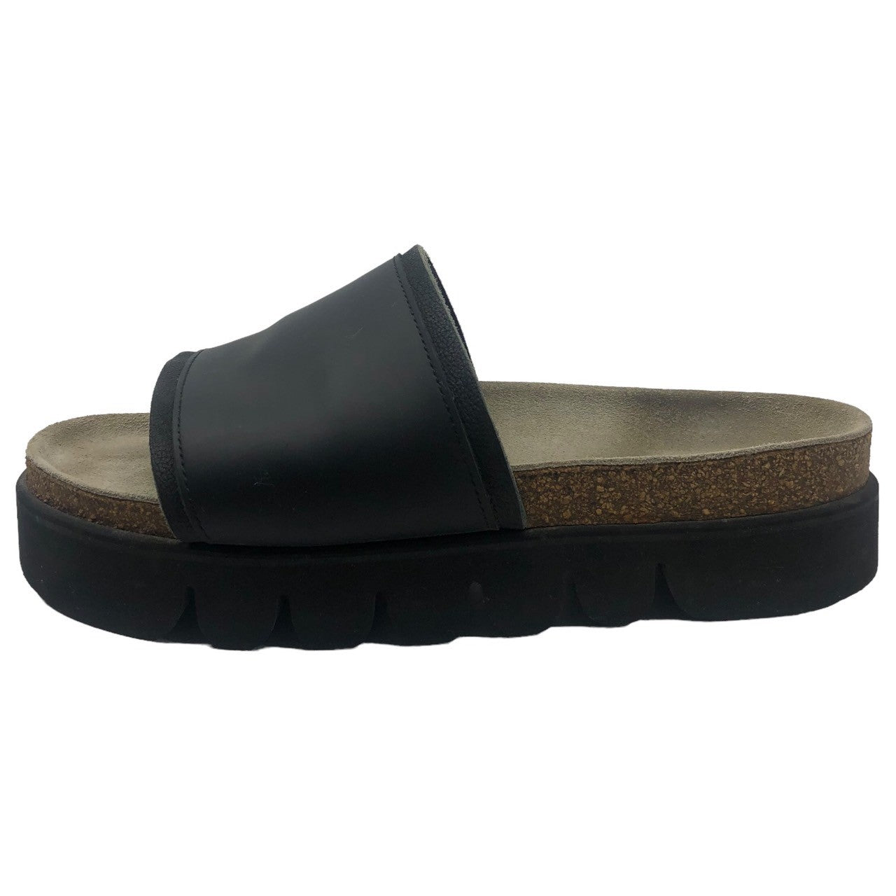 Hender Scheme(エンダースキーマ) 22AW caterpillar sandal キャタピララー サンダル かまぼこ de-rs-cat 6(27.5~28.5cm) ブラック×ナチュラル 箱付