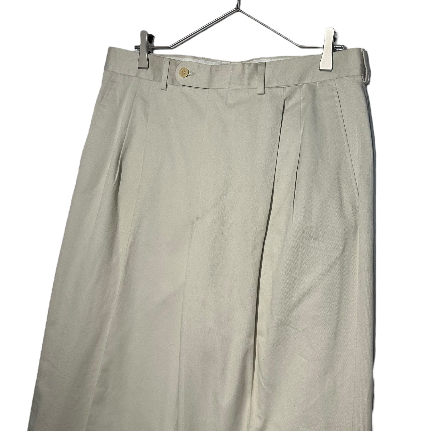 HERMES(エルメス) 2-Tuck Chino Trouser Pants 2タック チノ トラウザー パンツ 52(XL程度) ベージュ スラックス