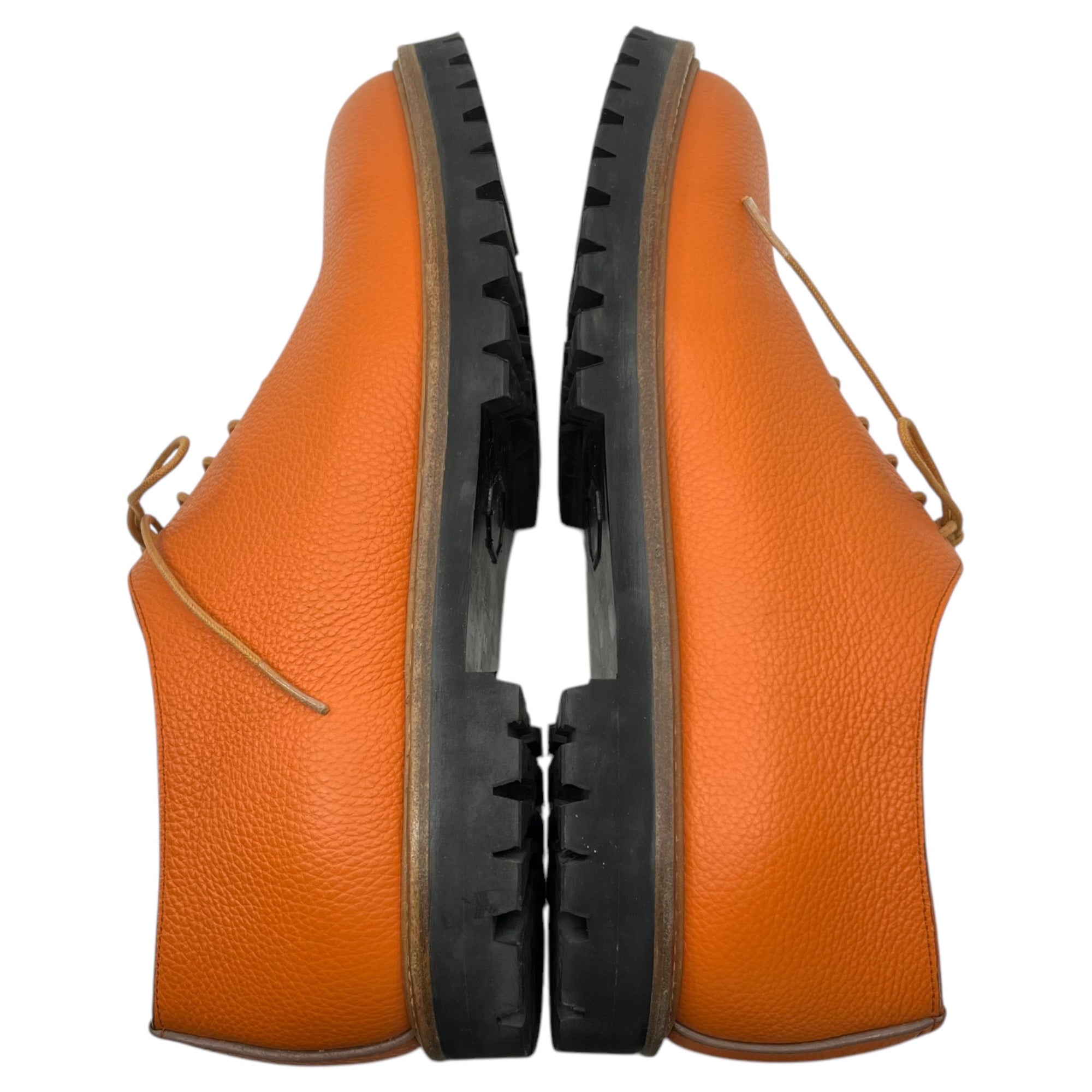 ITADAKIITADAKI(イタダキ) HENRY SHOES ヘンリー シューズ M オレンジ チャンキーソール レザー ドレス 革靴 PERLINGER社