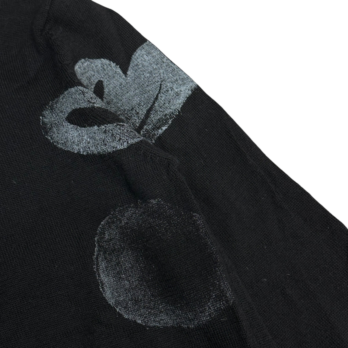 COMME des GARCONS(コムデギャルソン) 1995AW Floral-Printed Knitwear 花柄 プリント ニット GN-040200 FREE ブラック×グレー AD1995 90s アーカイブ