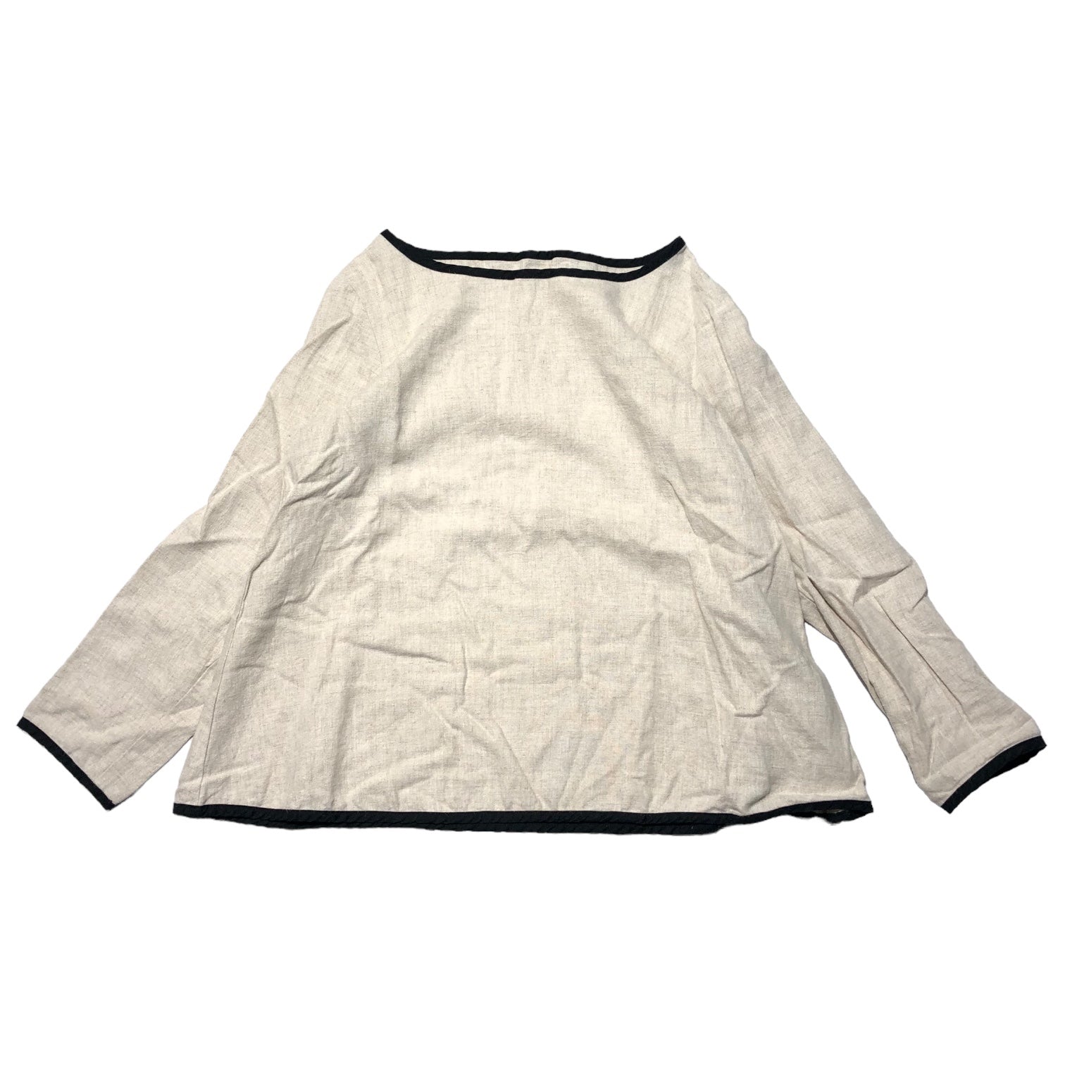 bisque by nest robe(ビスキバイネストローブ) piping linen blouse パイピング リネン ブラウス 03143-3363 FREE ベージュ