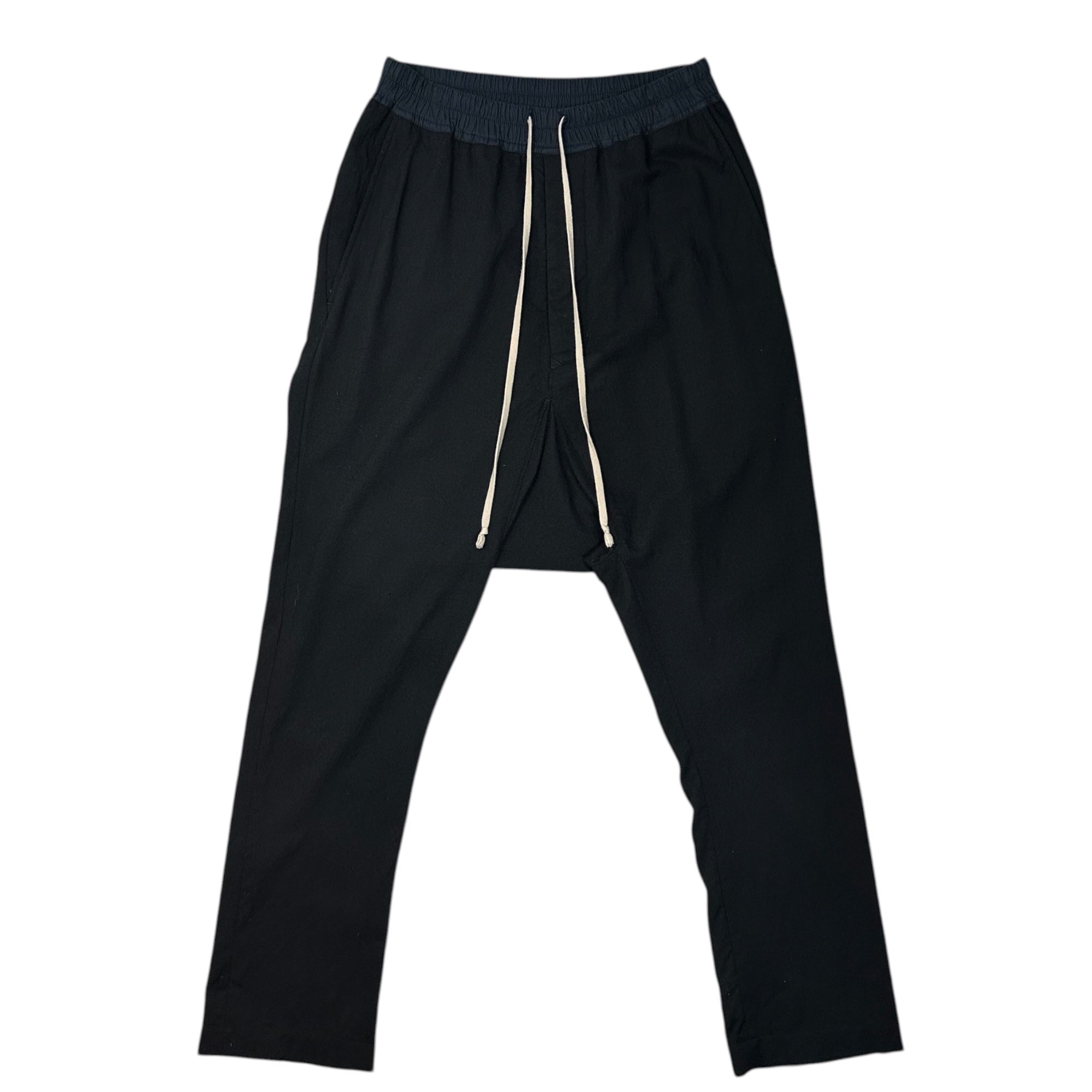 Rick Owens(リックオウエンス) 12AW Easy Sarouel Straight Pants イージー サルエル ストレート パンツ RU9380/WM 46 ブラック