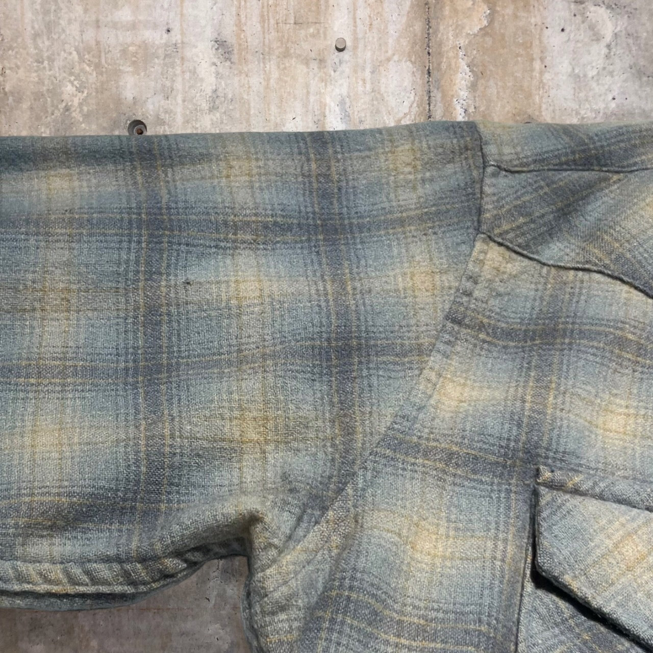 PENDLETON(ペンドルトン) 70'sウールチェックシャツ L ブルー