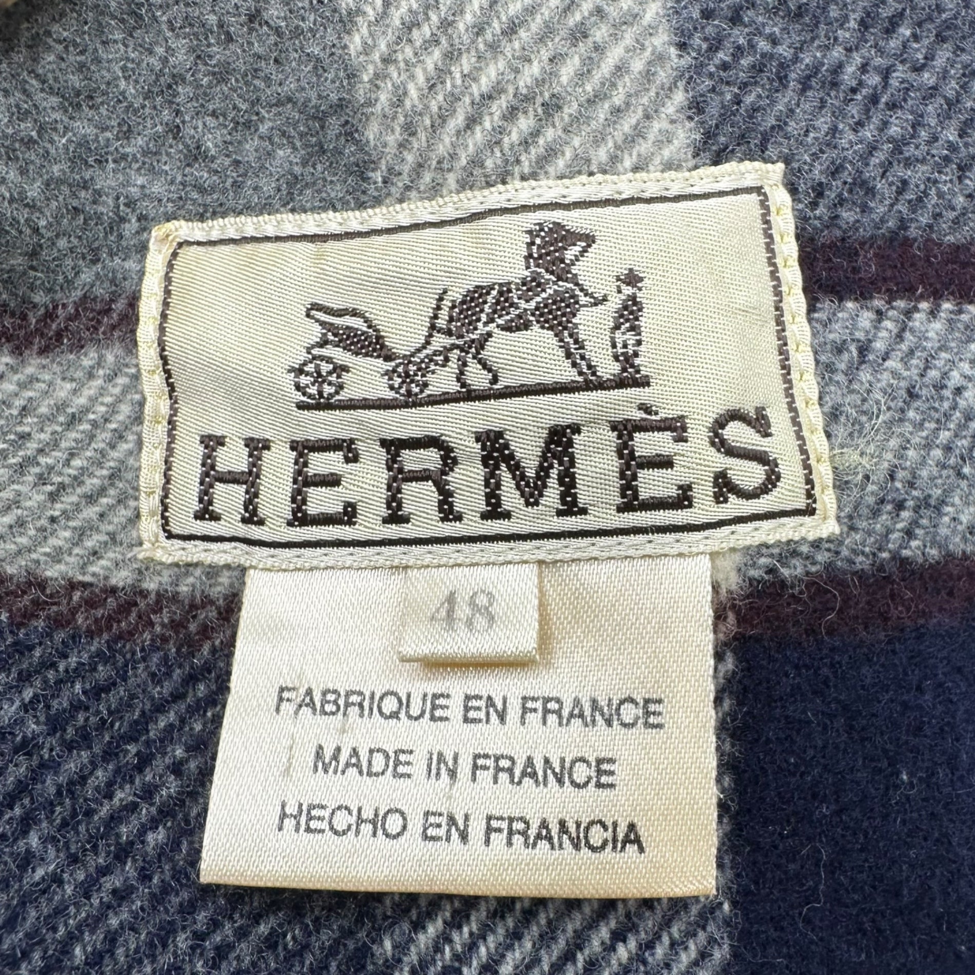 HERMES(エルメス) Quilted coat with liner ライナー付 キルティング コート 48(M程度) ブラウン 中綿 ジャケット