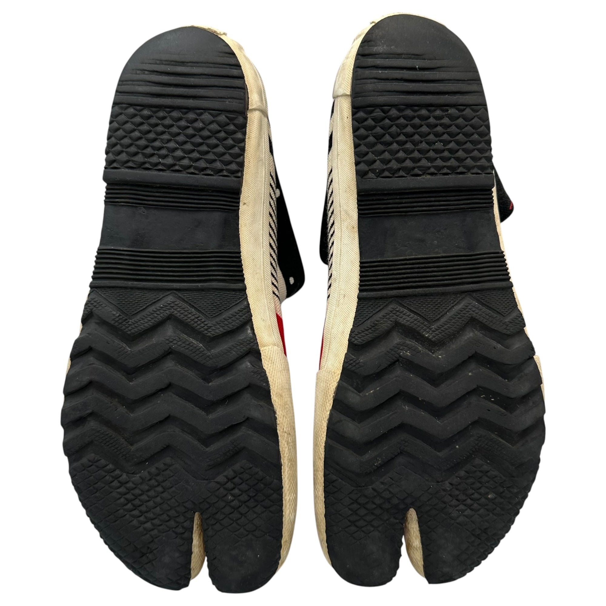 SOU・SOU(ソウソウ) Tabis and sneakers 足袋 スニーカー レッド×アイボリー×ブラック