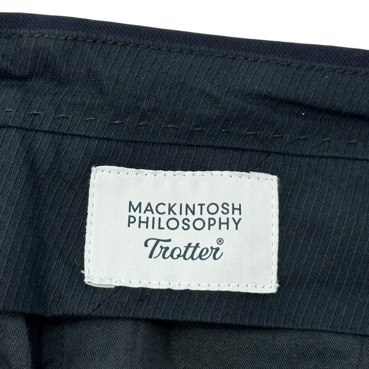 MACKINTOSH PHILOSOPHY(マッキントッシュフィロソフィー) Trotter Slacks Pants トロッター スラックス パンツ H1R21-180-29 36(S程度) ネイビー