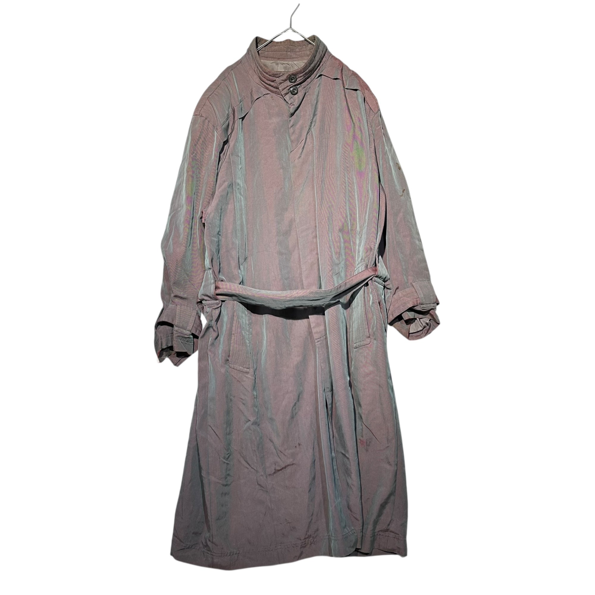 DOMON EX(ドモン イーエックス) 90's Long Trench Coat in Iridescent Colors 玉虫カラー ロング トレンチ コート パープル系