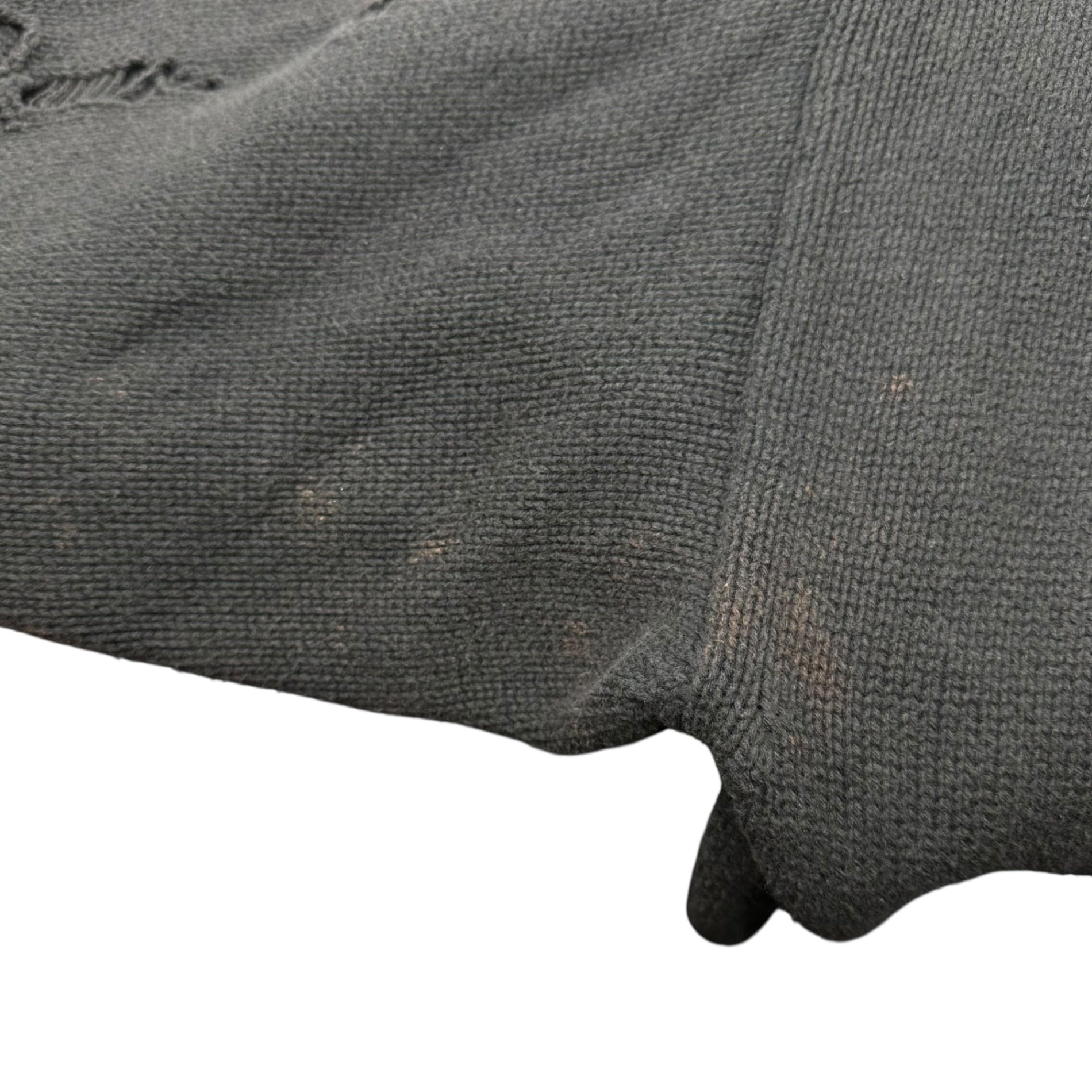 doublet(ダブレット) 23SS DESTROYED CARDIGAN デストロイ カーディガン コットン ダメージ加工 23SS34KN101 M ブラック 完売品