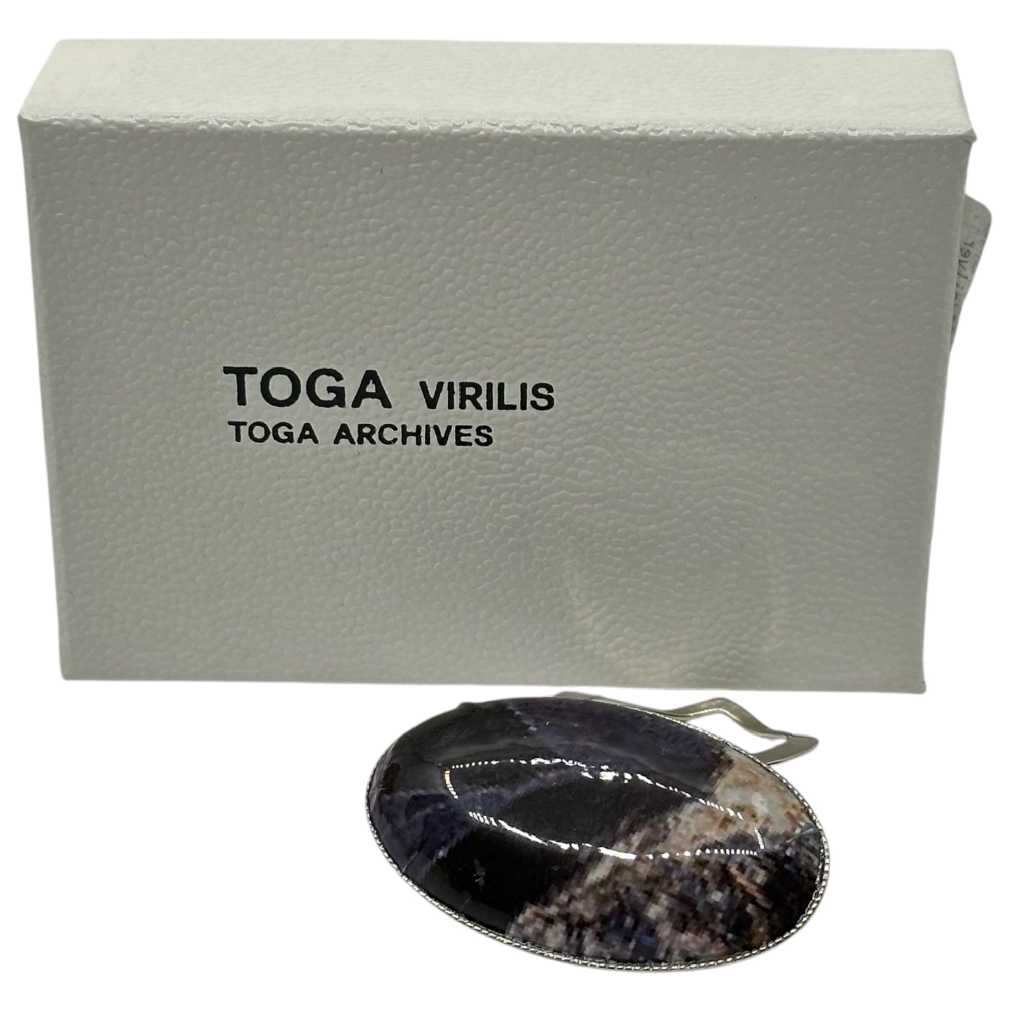 TOGA VIRILIS(トーガビリリース) Resin & Metal Brooch レジン メタル ブローチ TV11-AK367 ブラック 箱付