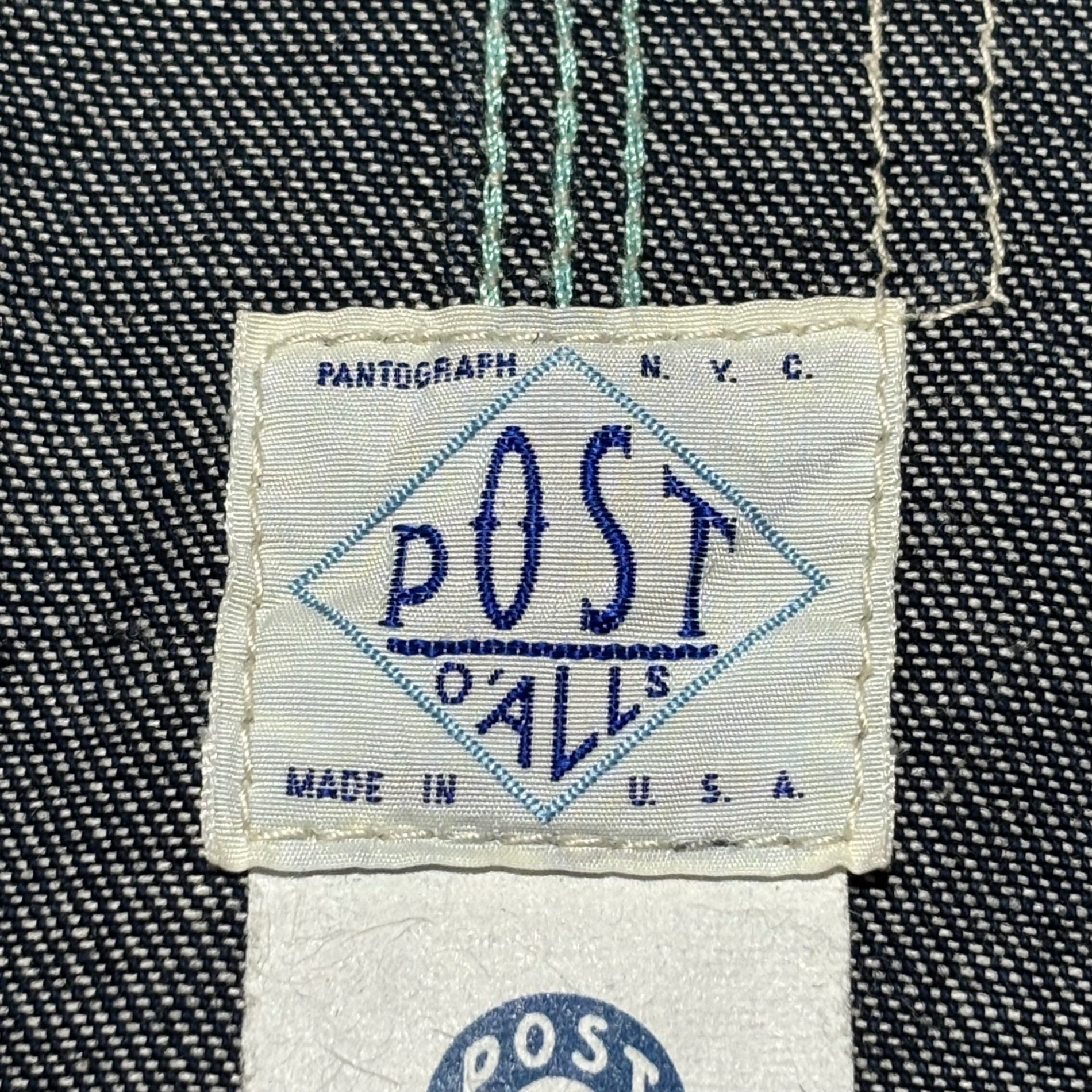 POST O'ALLS(ポストオーバーオールズ) USA made Denim Engineer Jacket デニム エンジニア ジャケット M インディゴ カバーオール
