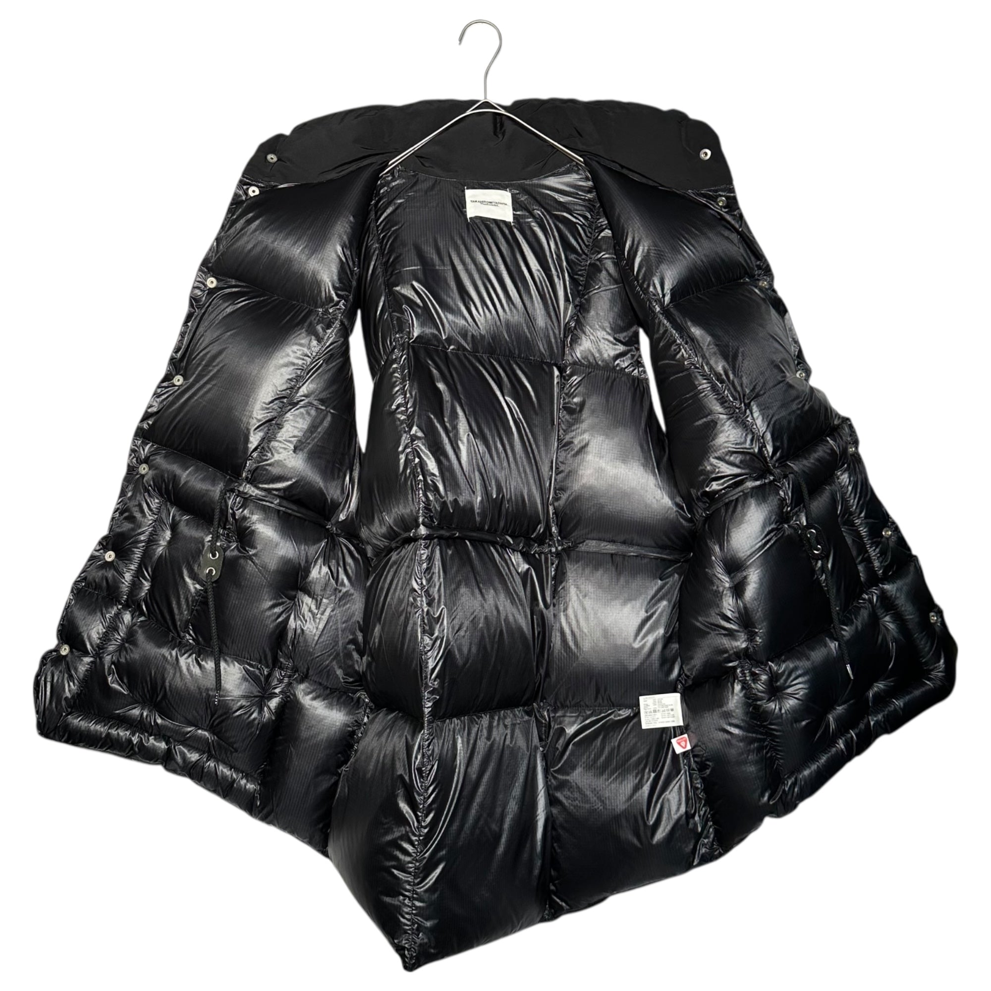 TAKAHIRO MIYASHITA The Soloist.(タカヒロミヤシタザソロイスト) Mountain PrimaLoft Nylon Vest マウンテン プリマロフト ナイロン ベスト sj.00010SS22 46 ブラック 中綿 ビニール ポケット