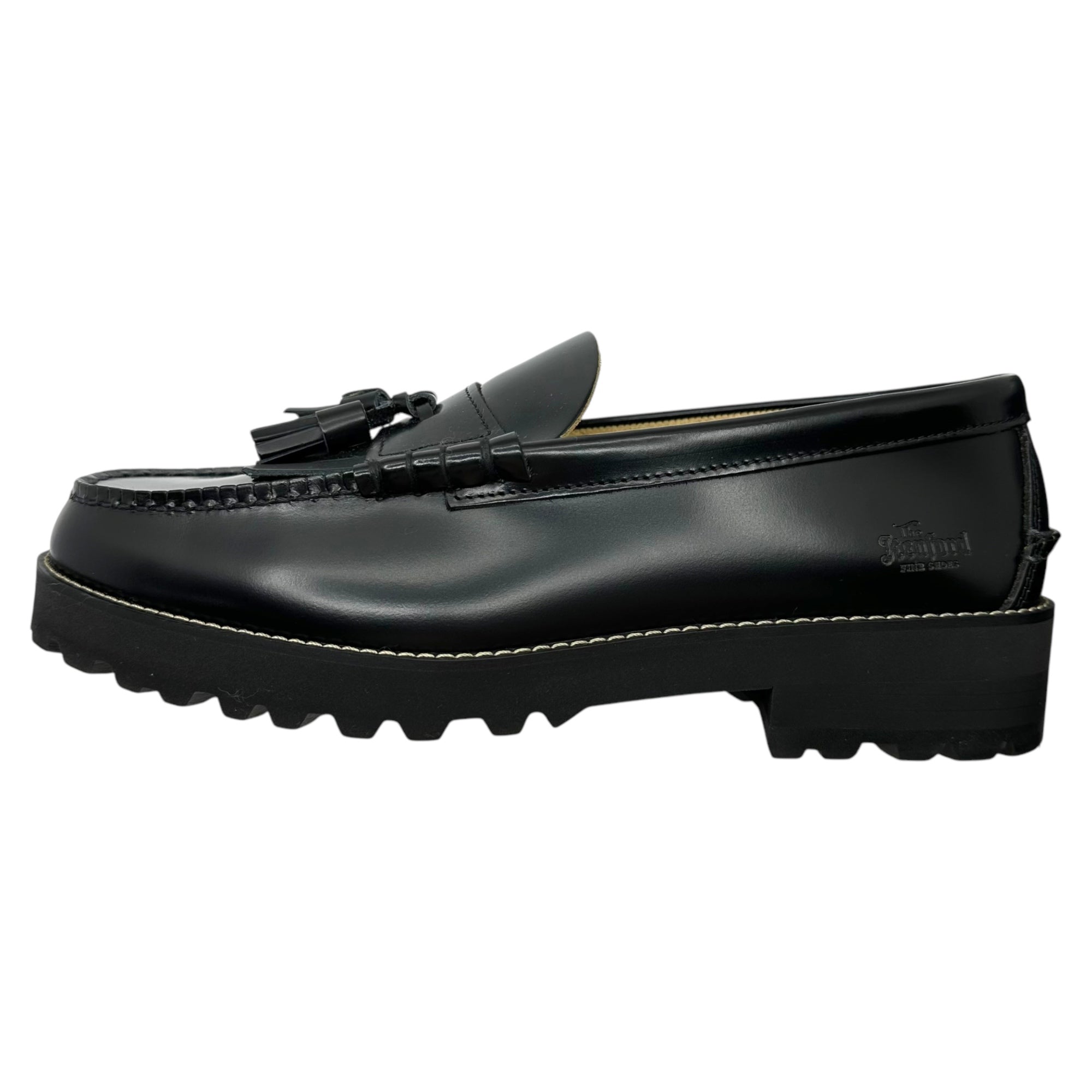 The Kenford Fineshoes(ケンフォードファインシューズ) TANK SOLE QUILT TASSEL LOAFERS タンク ソール キルト タッセル ローファー 26cm ブラック レザー シューズ