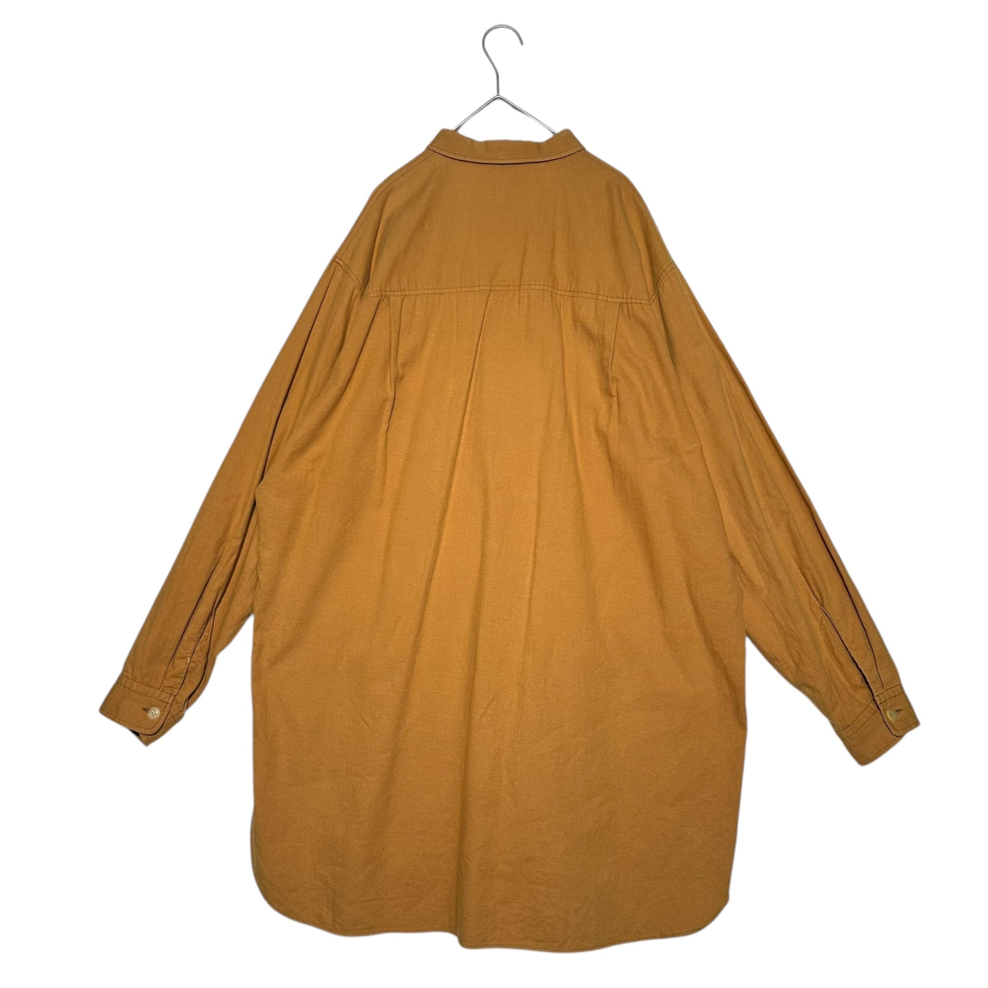 Edwina Horl(エドウィナホール) pullover long shirt プルオーバー ロング シャツ M オレンジ