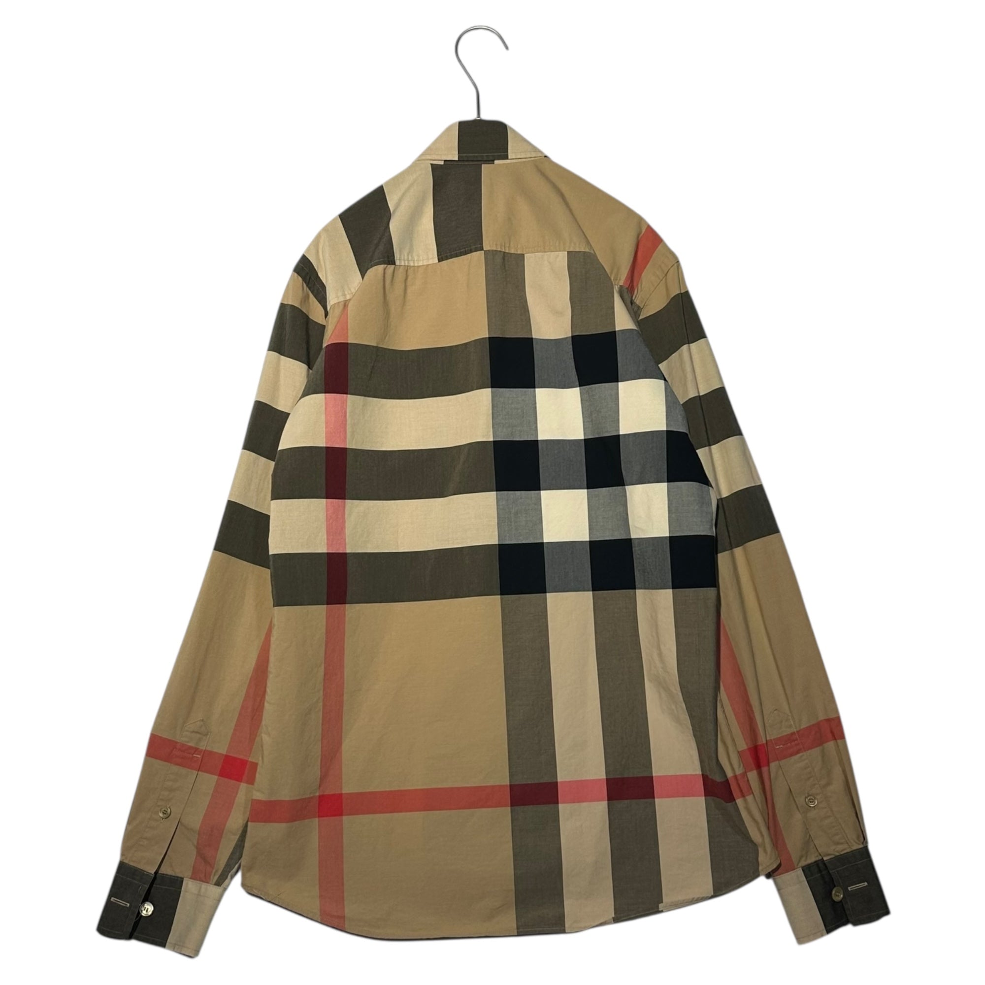BURBERRY(バーバリー) RICCARDO TISCI period Nova check shirt ティッシ期 ノヴァチェック シャツ 8010213/70Q XS ベージュ×ブラック