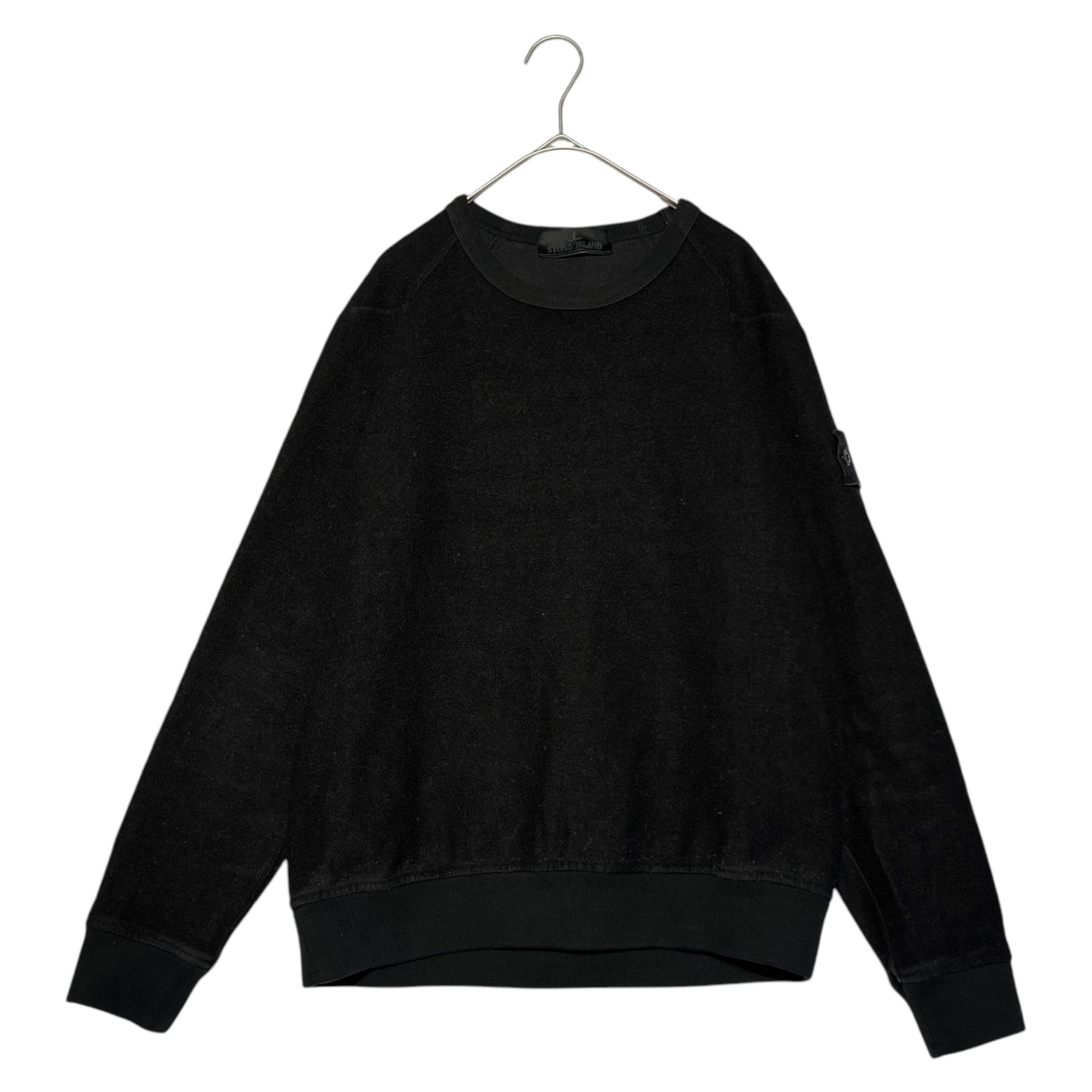 STONE ISLAND SHADOW PROJECT(シャドウプロジェクト) 20AW cotton wool crew neck sweatshirts コットン ウール クルーネック スウェット 7315654F5 M ブラック