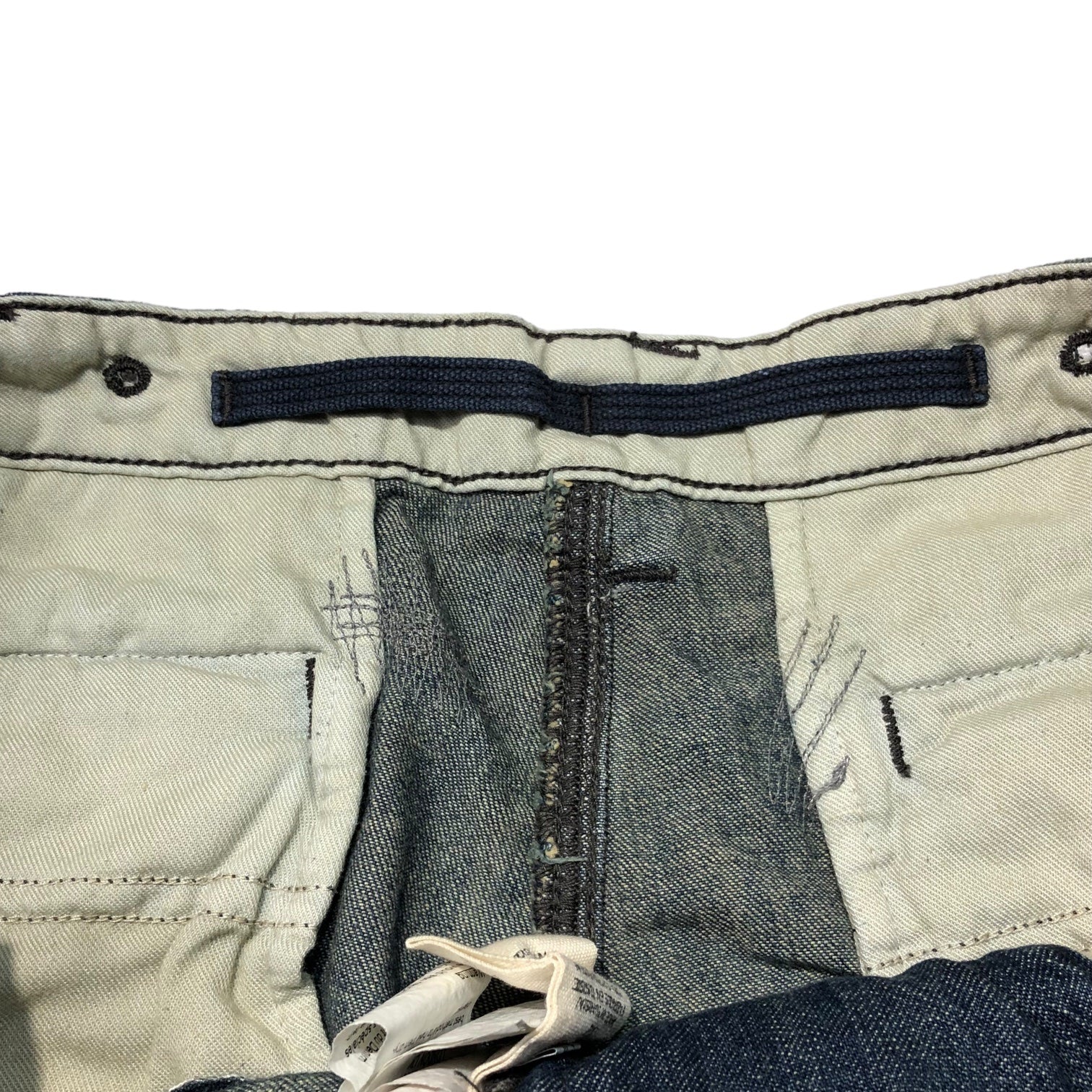 POLO RALPH LAUREN(ポロラルフローレン) Vintage distressed denim cargo shorts ヴィンテージ 加工 デニム カーゴ ショーツ 32 インディゴ ショート パンツ ダメージ加工 ハーフ
