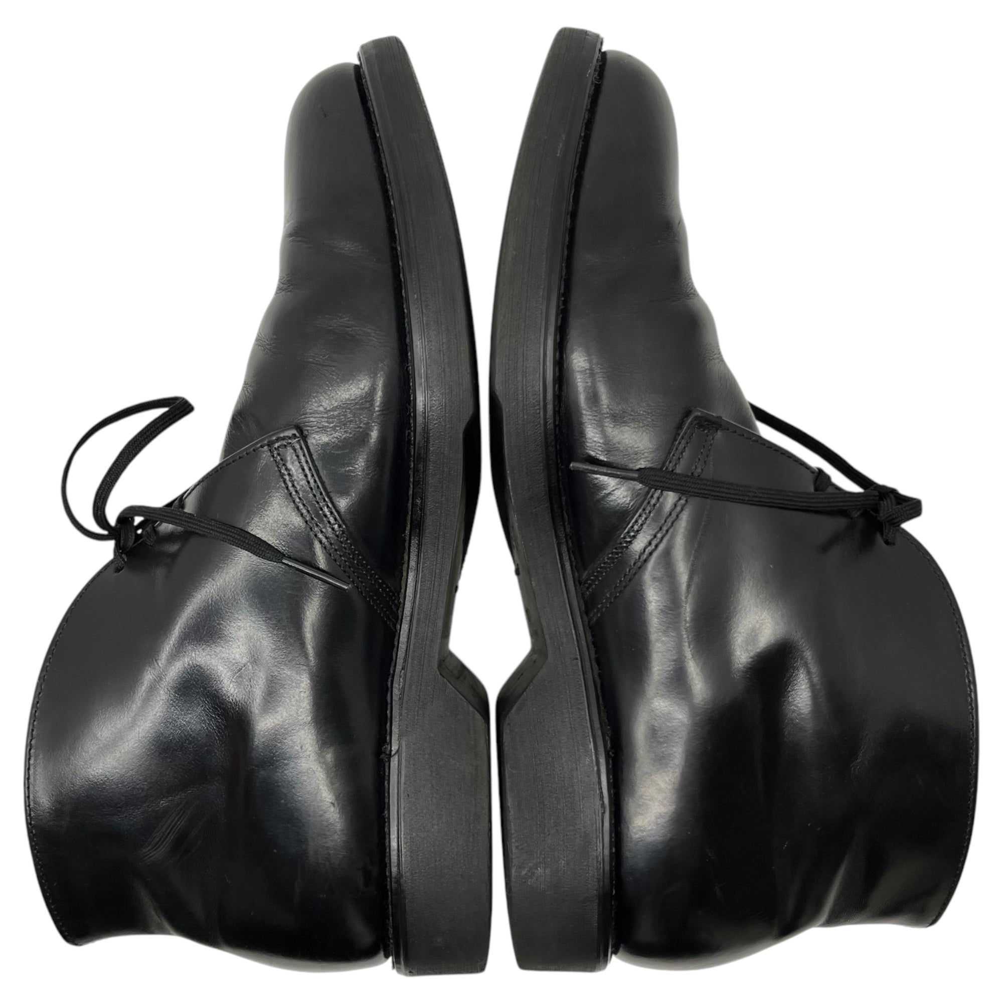 MASON(メイソン) 80's Leather postman chucker boots 80年代 レザー ポストマン チャッカーブーツ ヴィンテージ 7 1/2(25.5cm程度) ブラック US NAVY ミリタリー