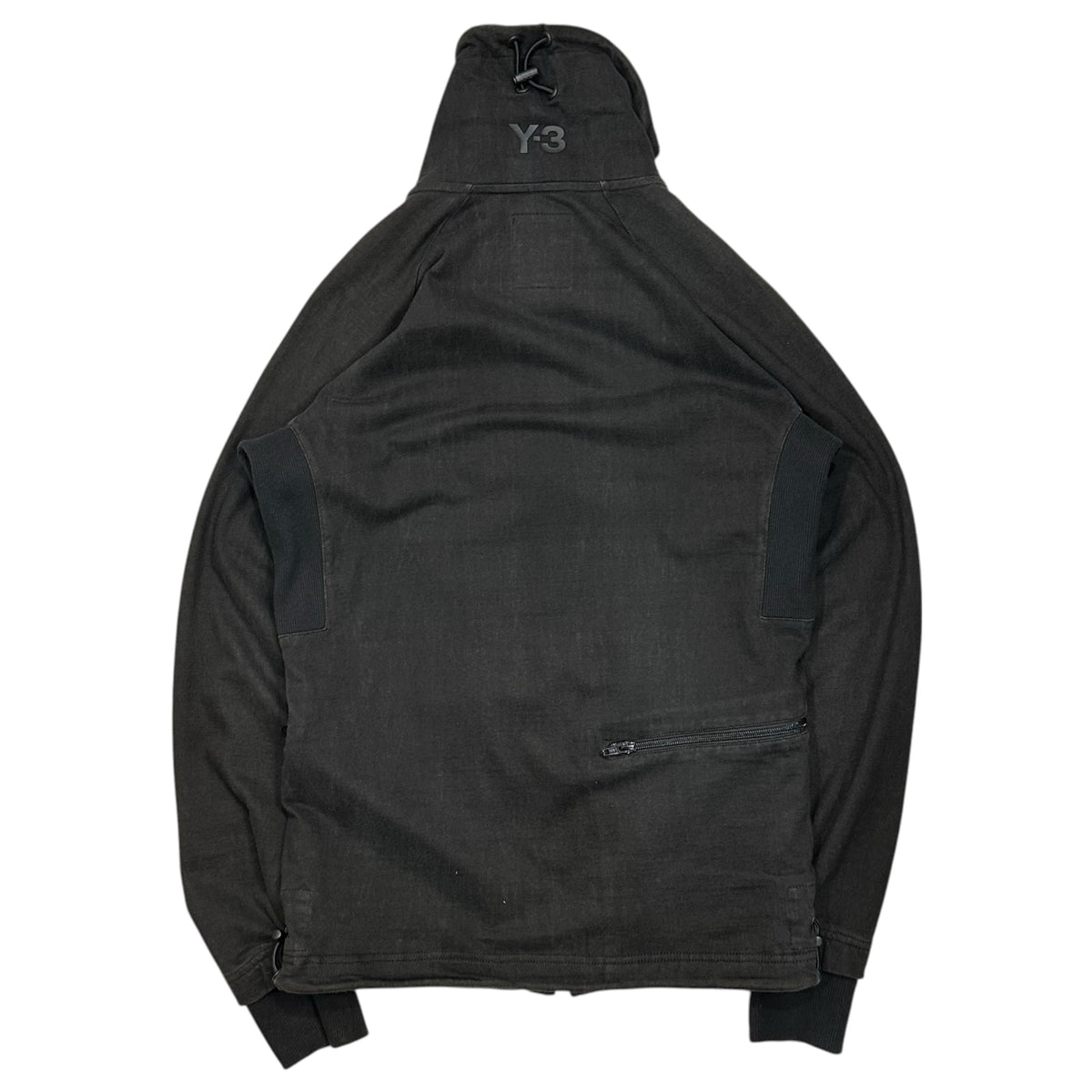 Y-3(ワイスリー) 2016AW Vintage effect sweatshirt ヴィンテージ加工 トラック ジャケット B47580 XS ブラック スウェット ジップ