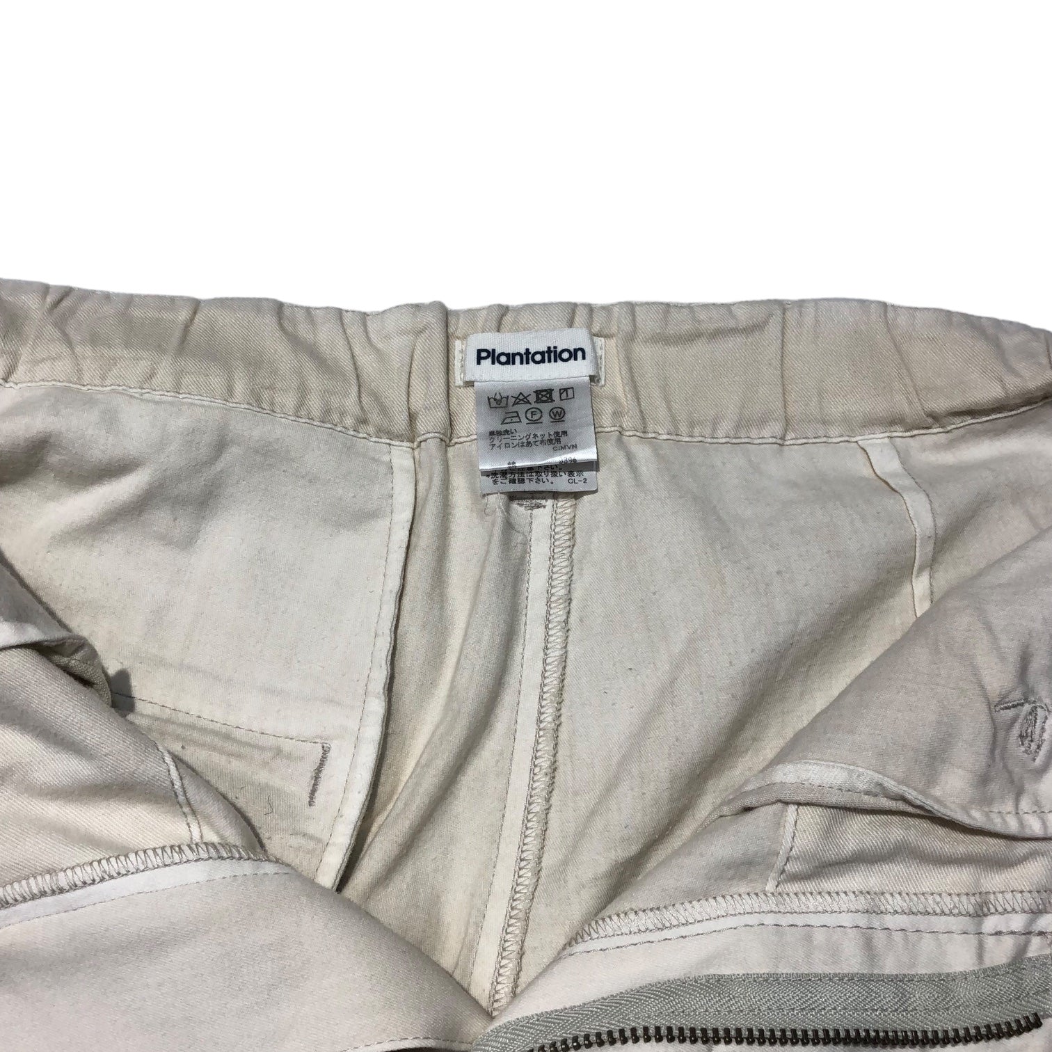 plantation(プランテーション) 18SS cotton wide pants コットン ワイド パンツ PL81FF311 S ホワイト